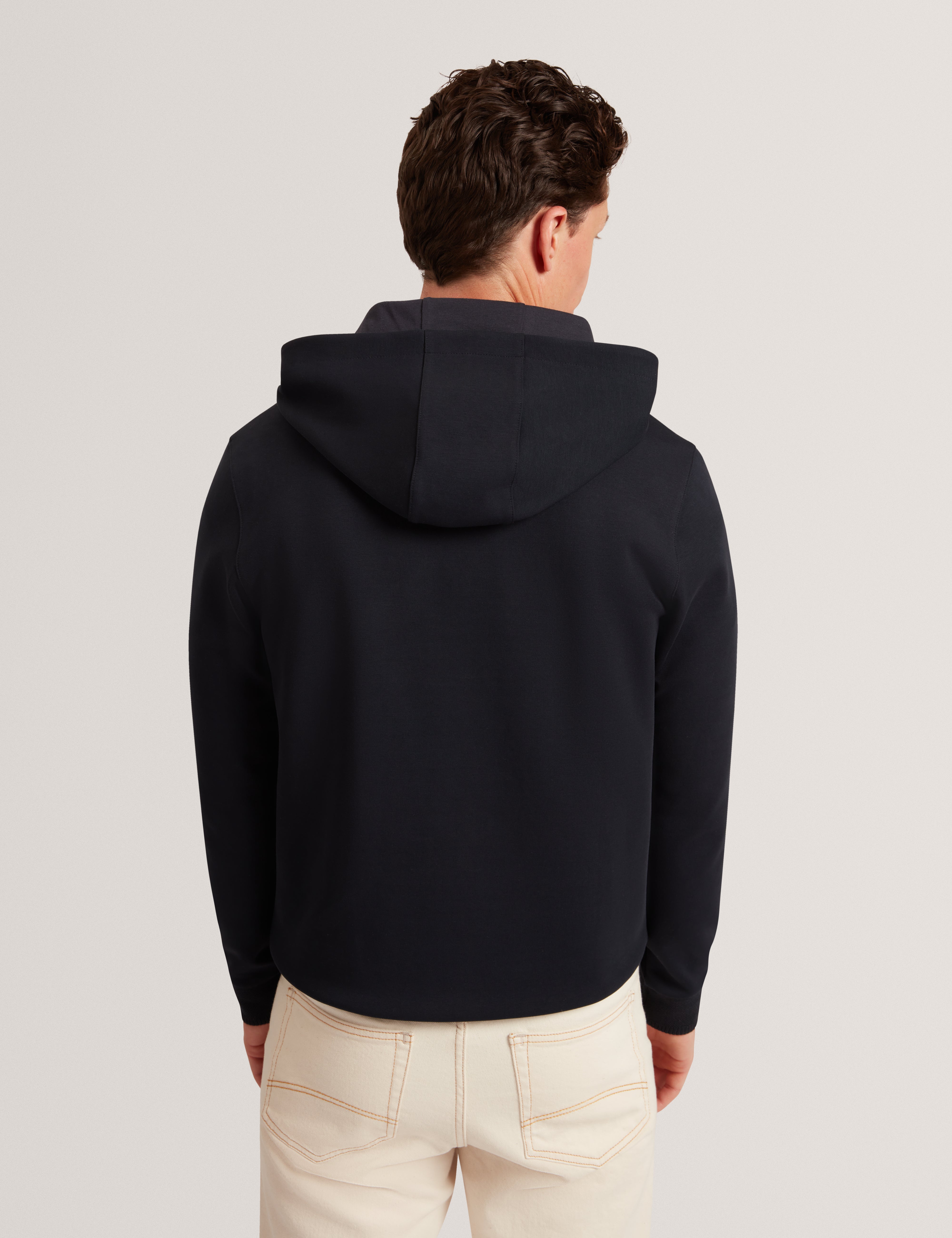 هودي بشعار Boids وحواف قرص العسل باللون الأزرق الداكن