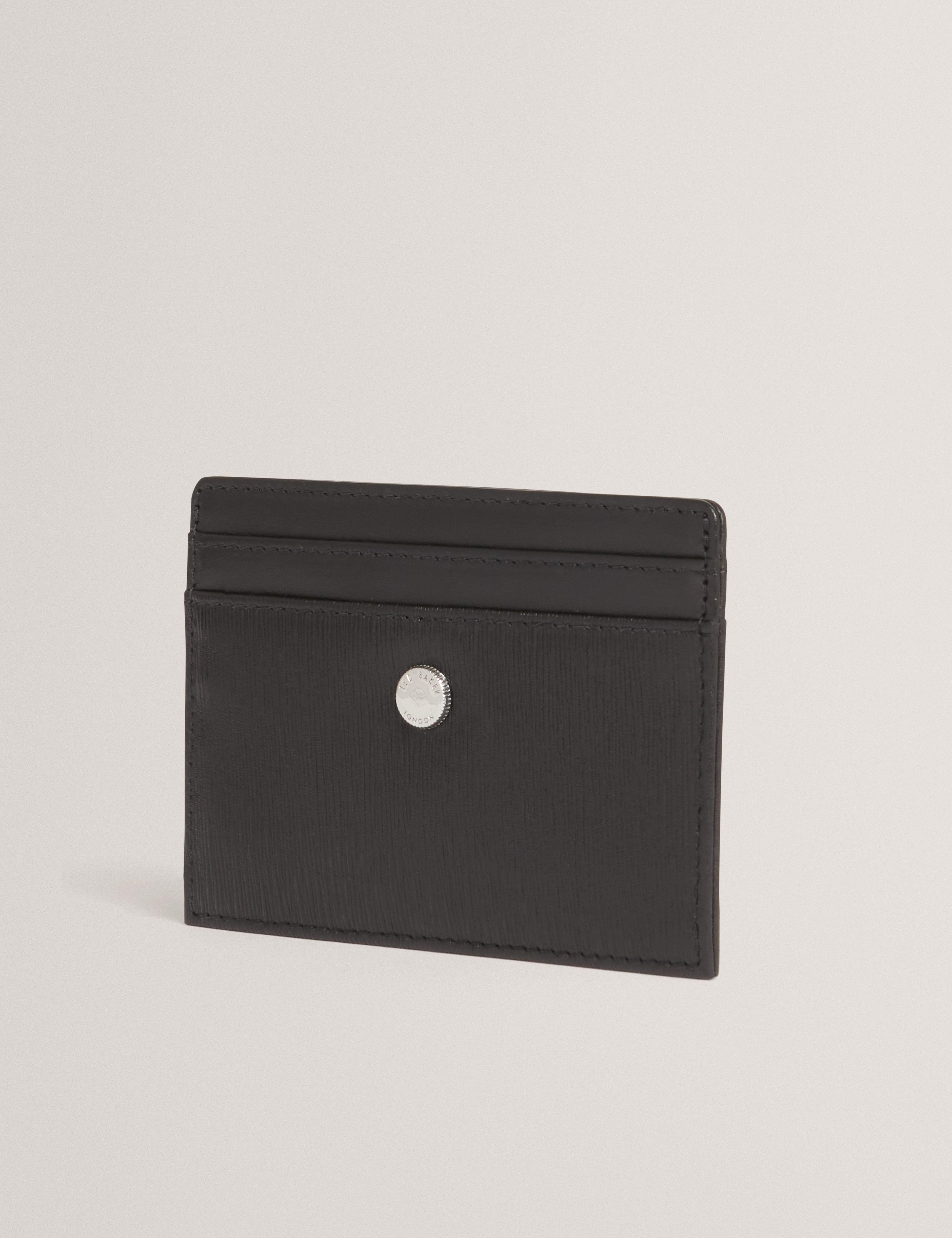 بارنيل حامل بطاقات من الجلد باللون الأسود