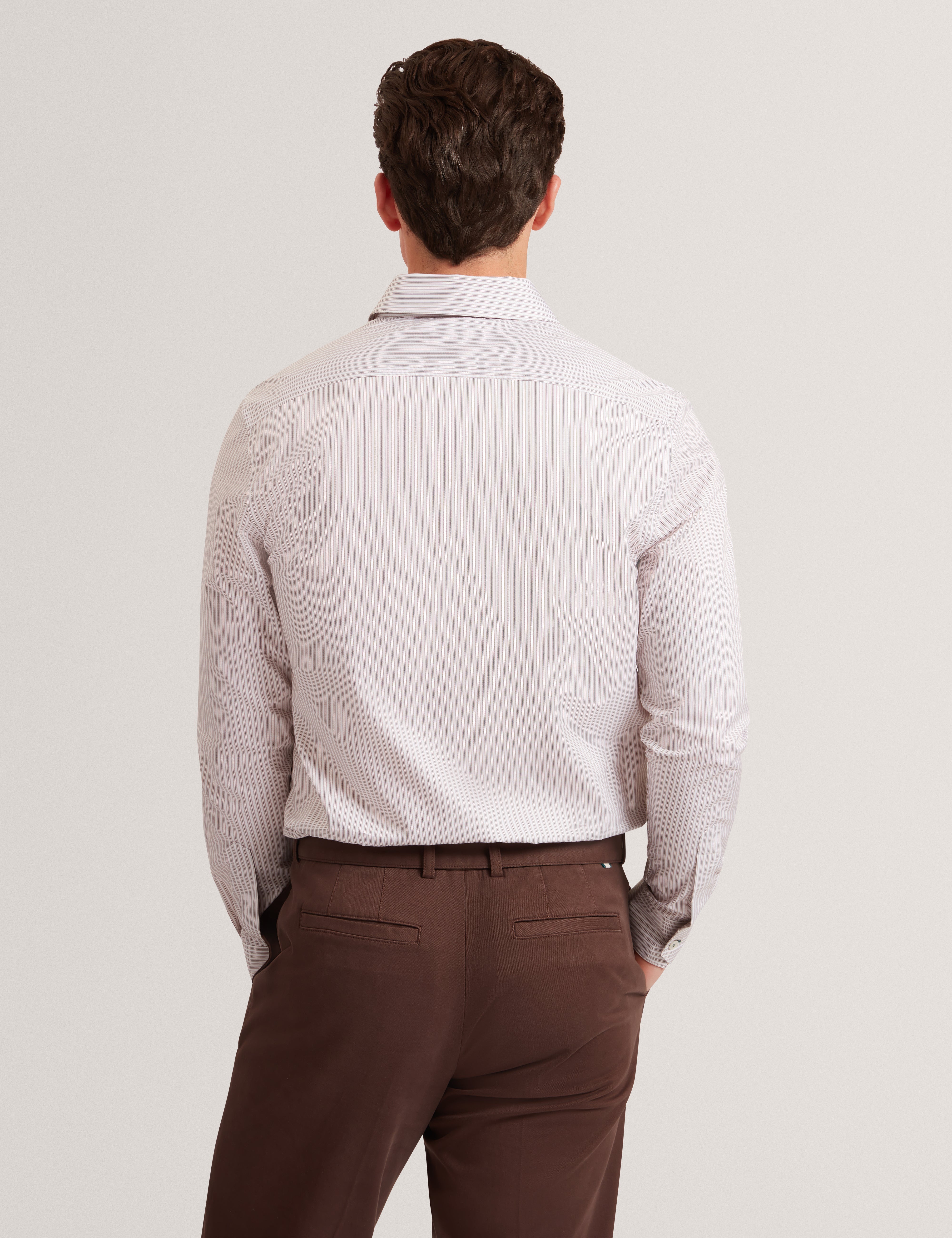 سوهو قميص مخطط بأكمام طويلة