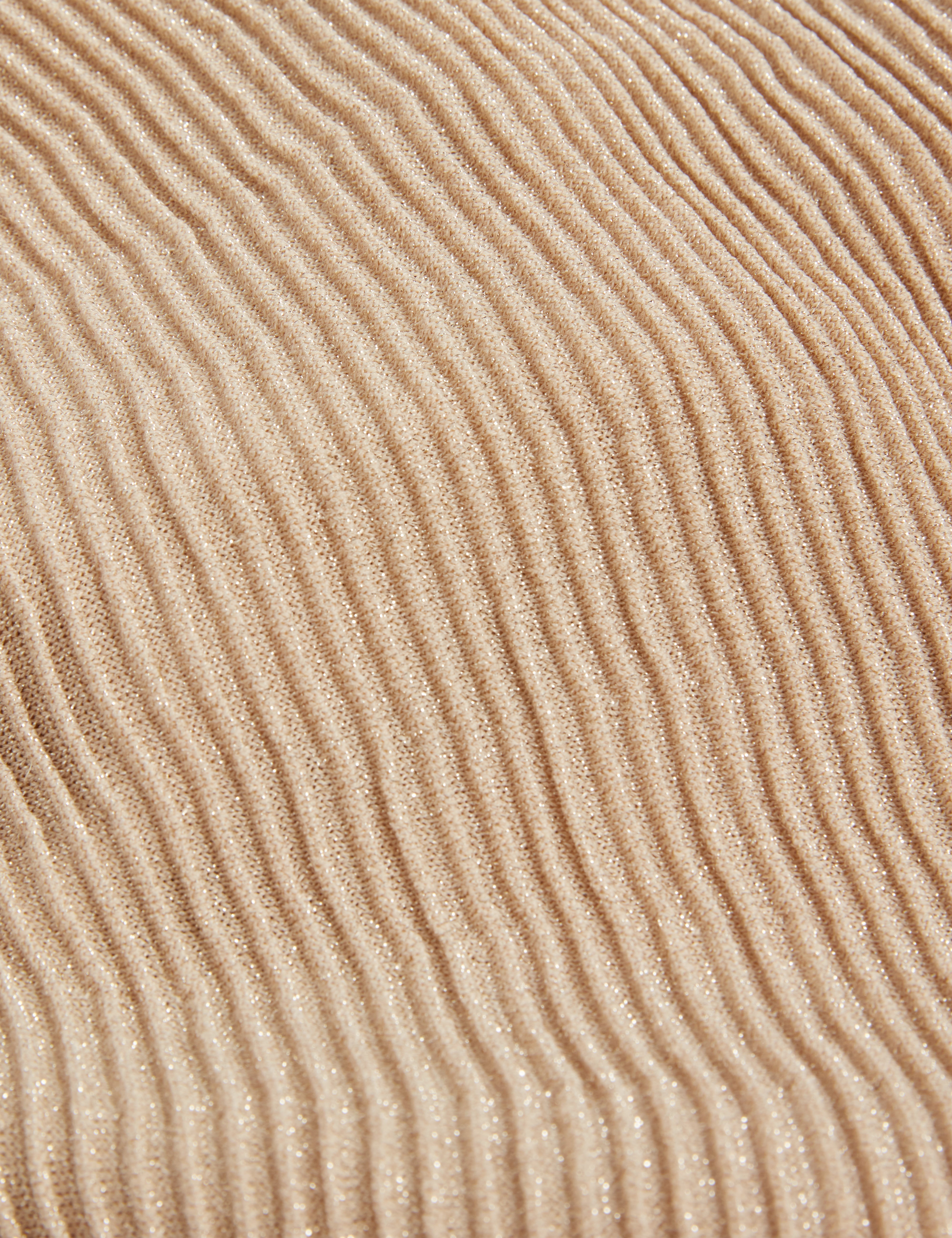 Saalli Knitted Skater Dress With Invisible Pane Natural