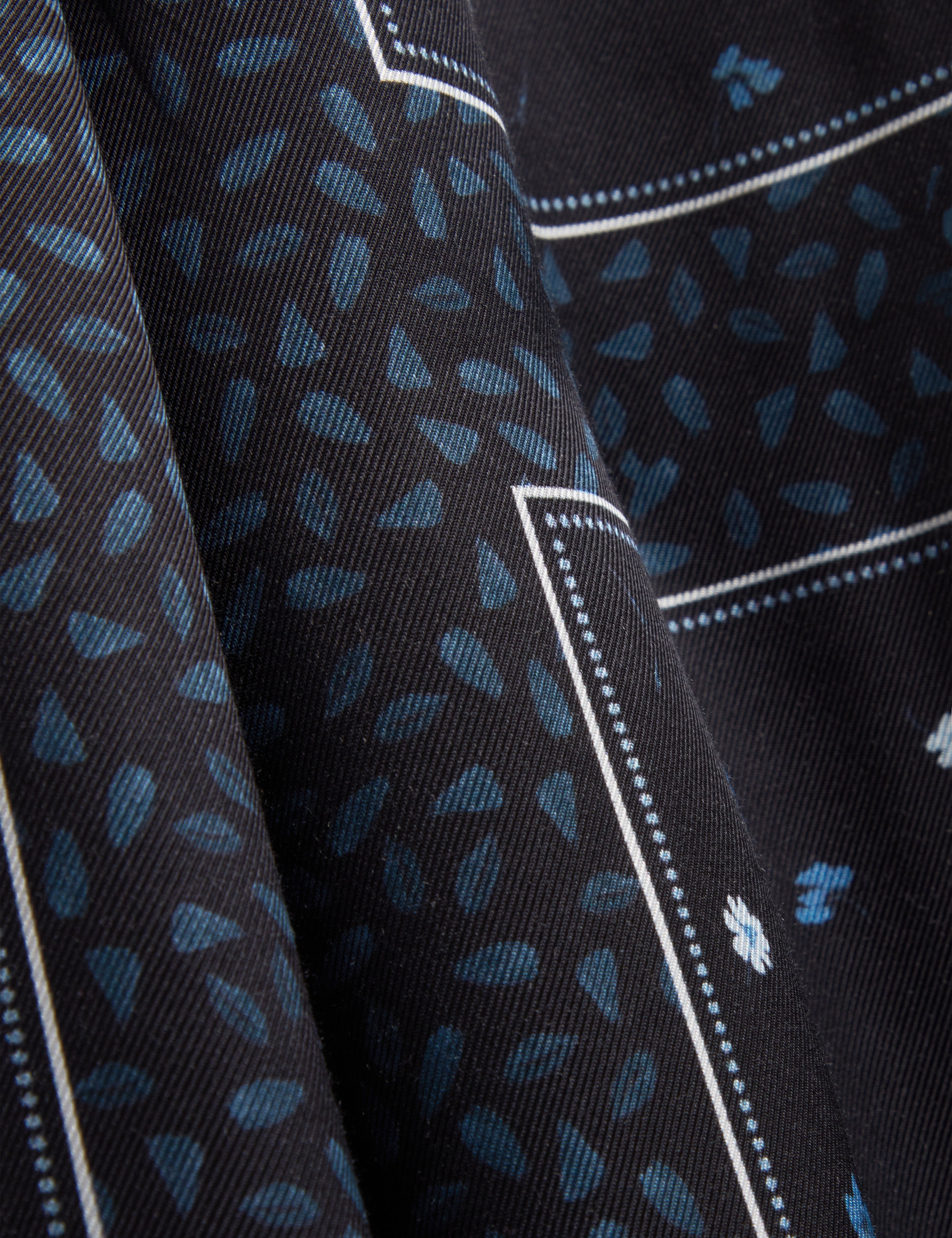 Brani Printed Wide Leg Trouser Black