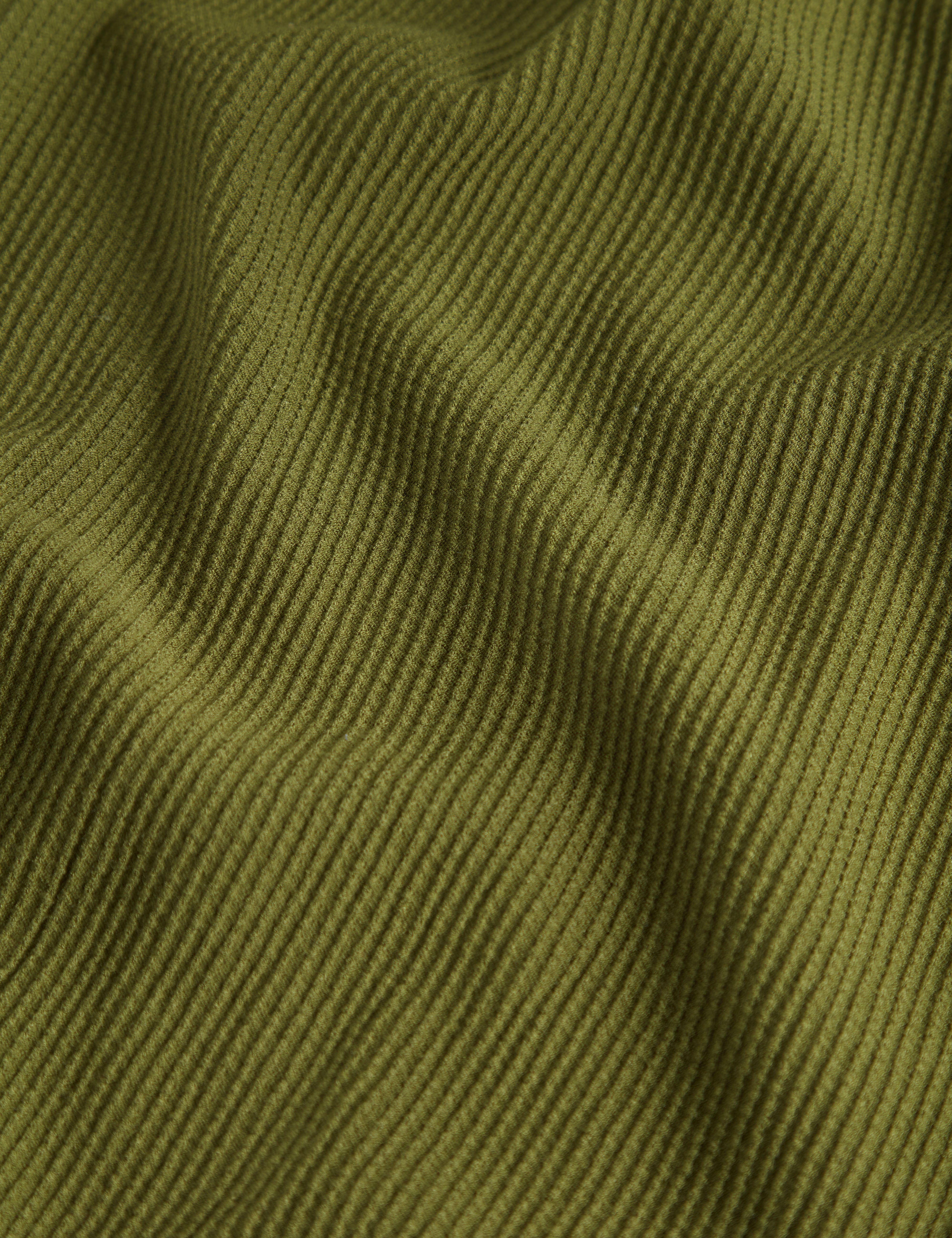 Aindrea Short Sleeve Stitch Detail Open Neck Polo Green