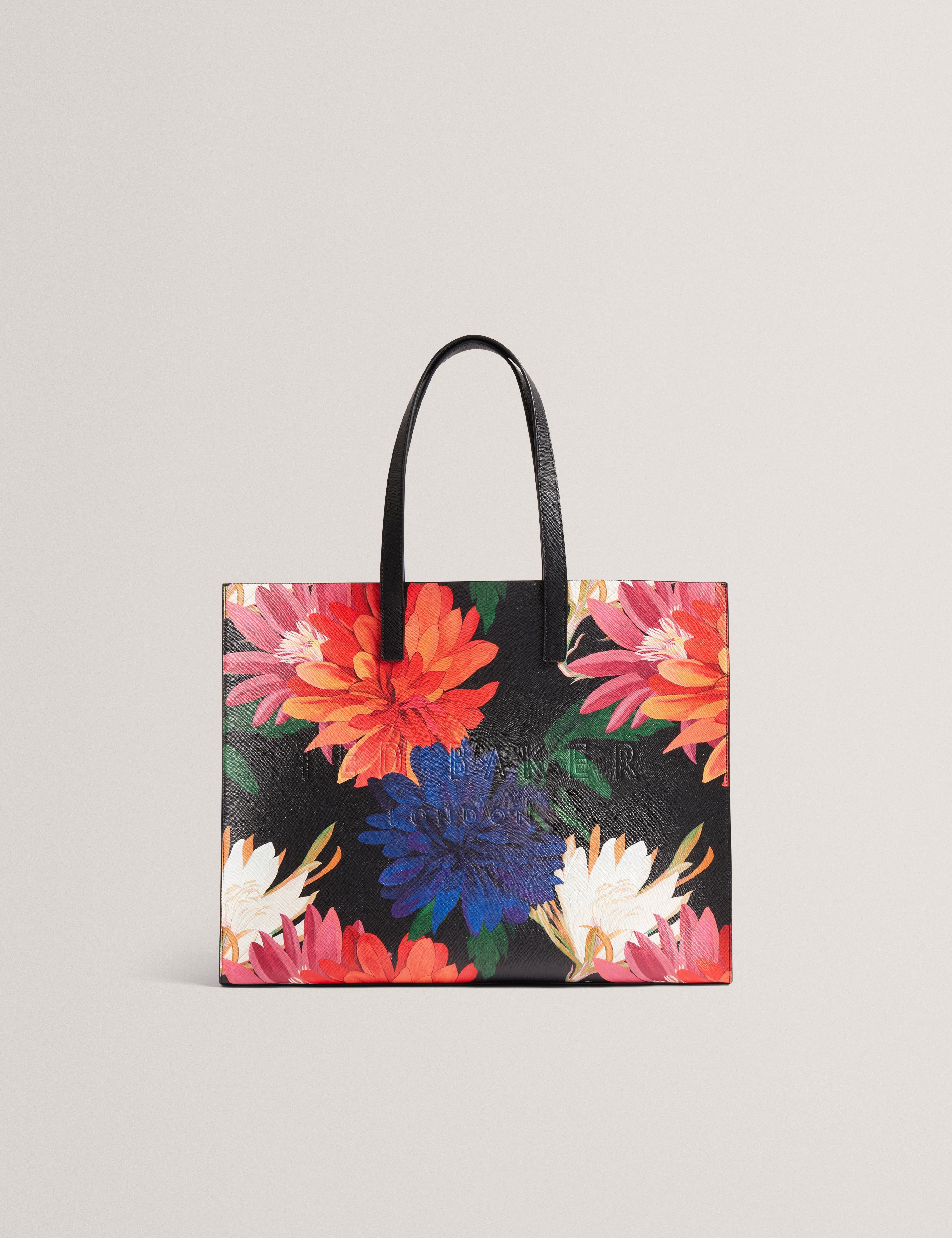 Amardi Printed Dahlia Extra Large Icon Bag Black
