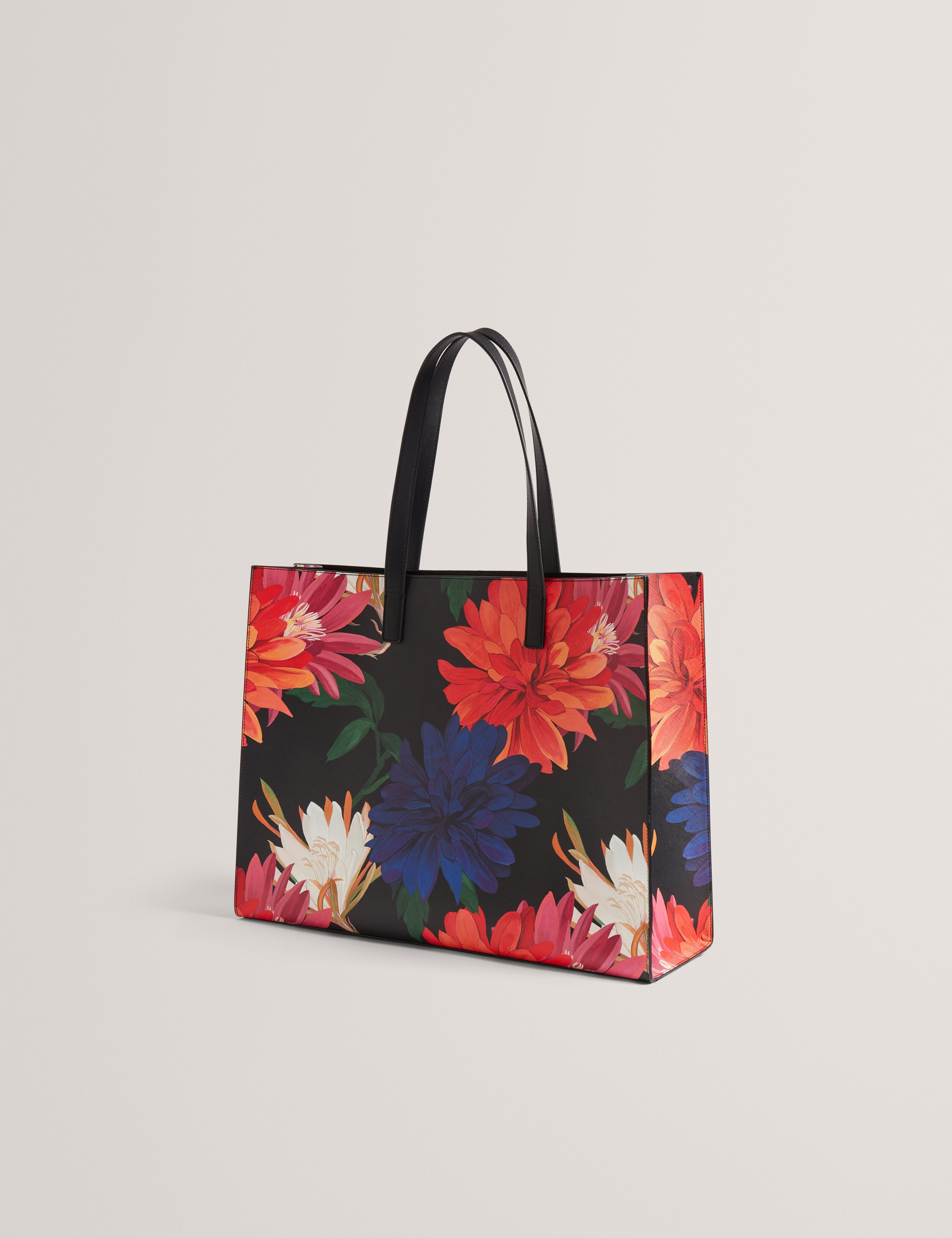 Amardi Printed Dahlia Extra Large Icon Bag Black