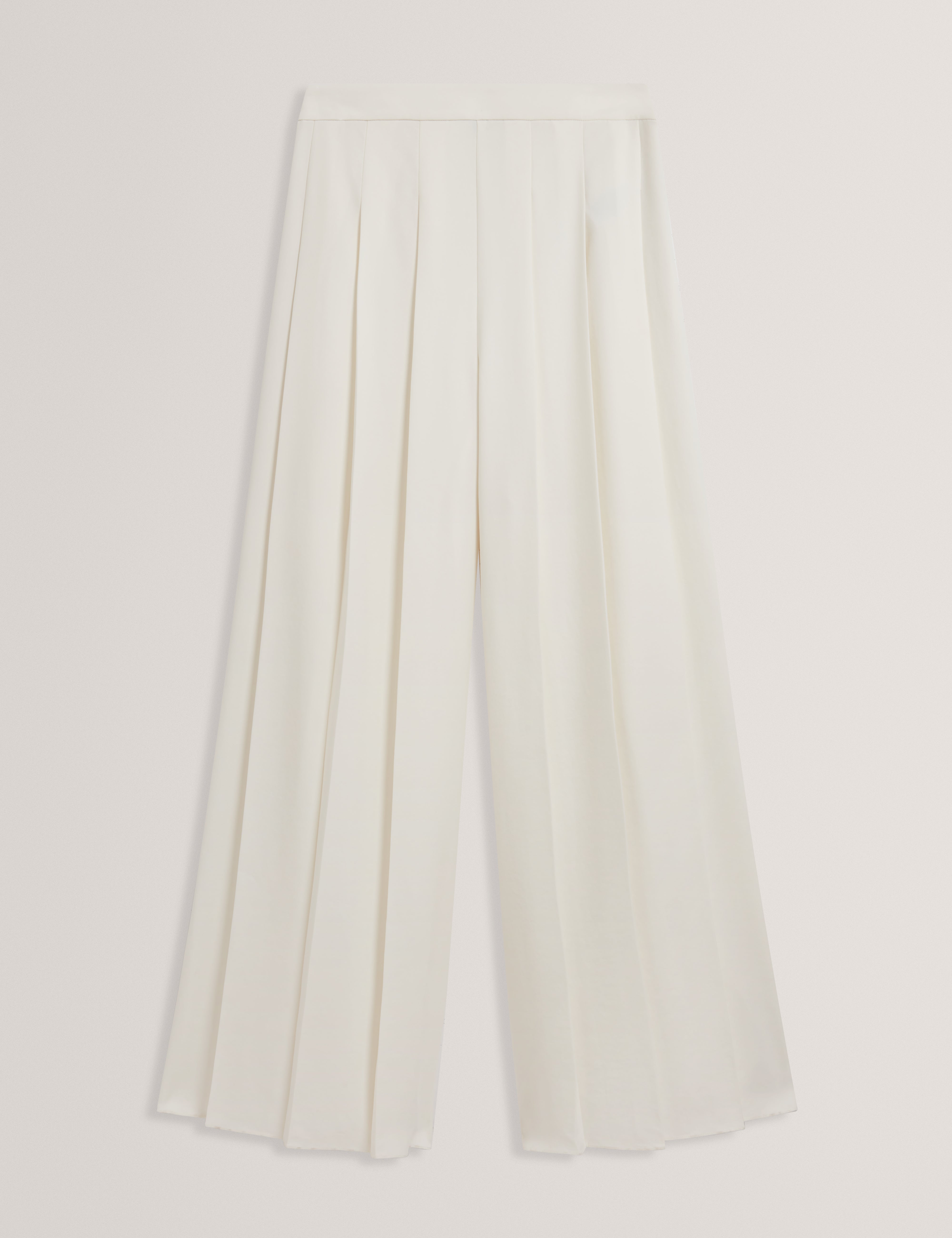 Duuva Box Pleat Wide Leg Trouser Ivory