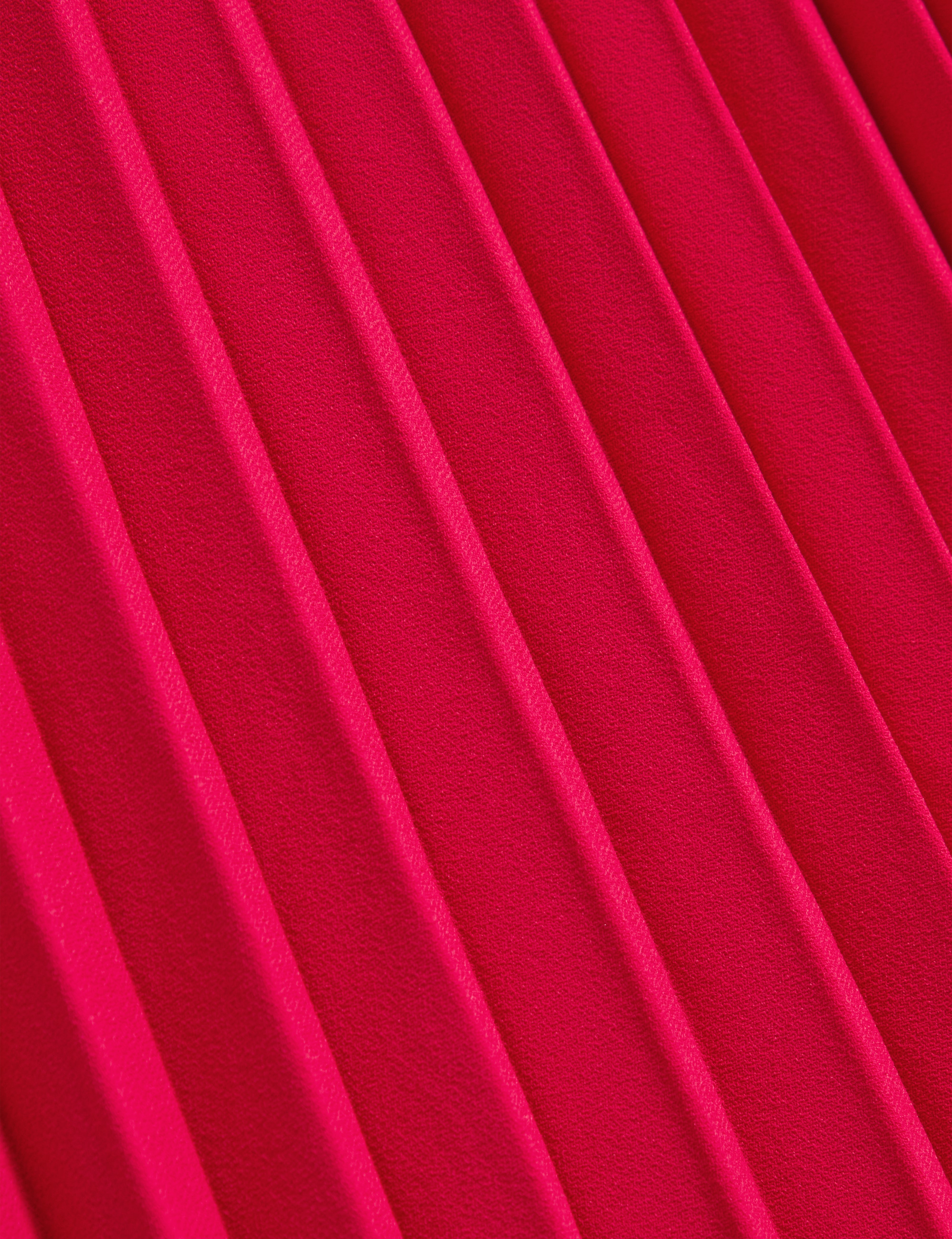 Haryx Pleated Wide Leg Crepe Trouser Fuchsia