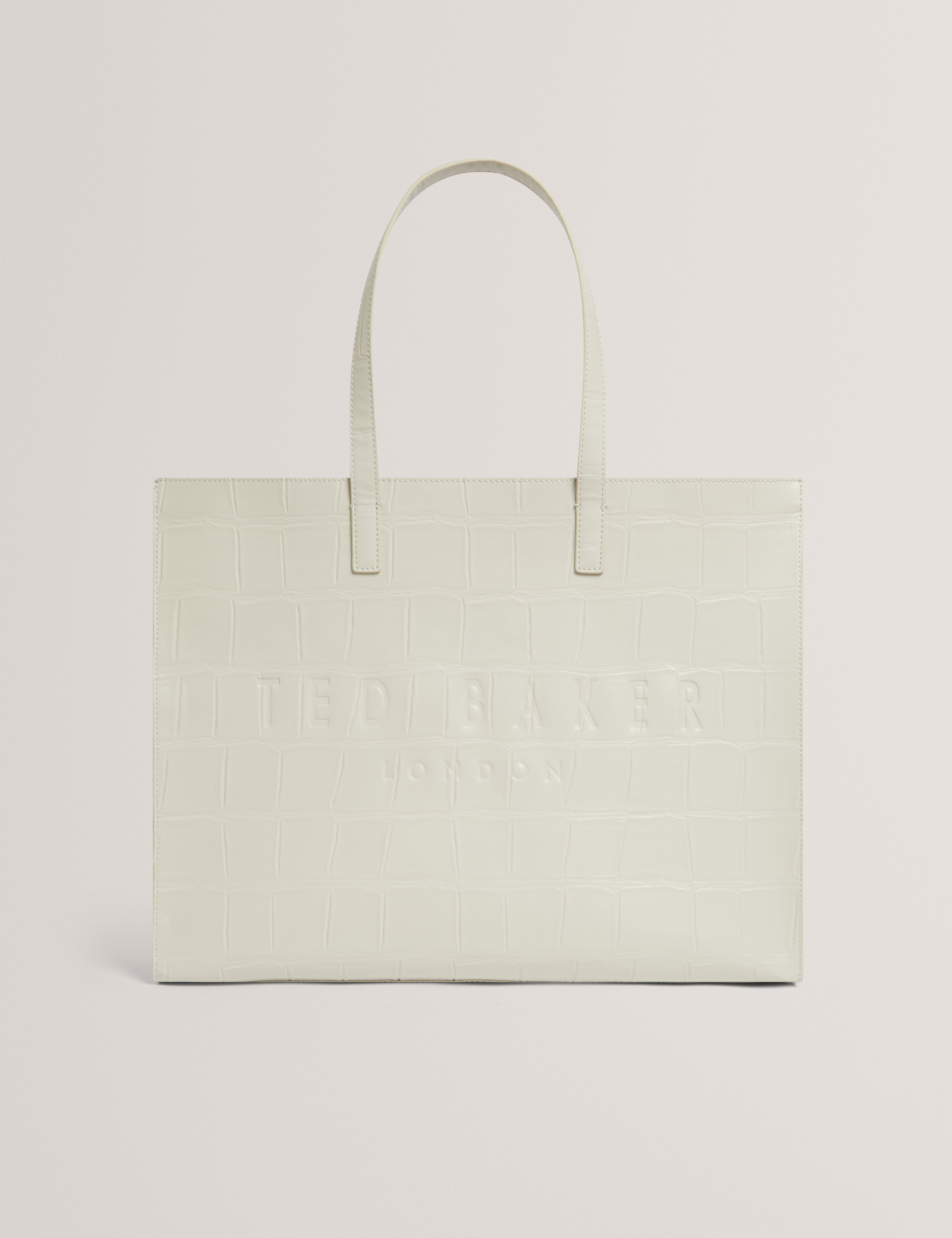 Allicon Croc Effect Extra Large Icon Bag Ivory
