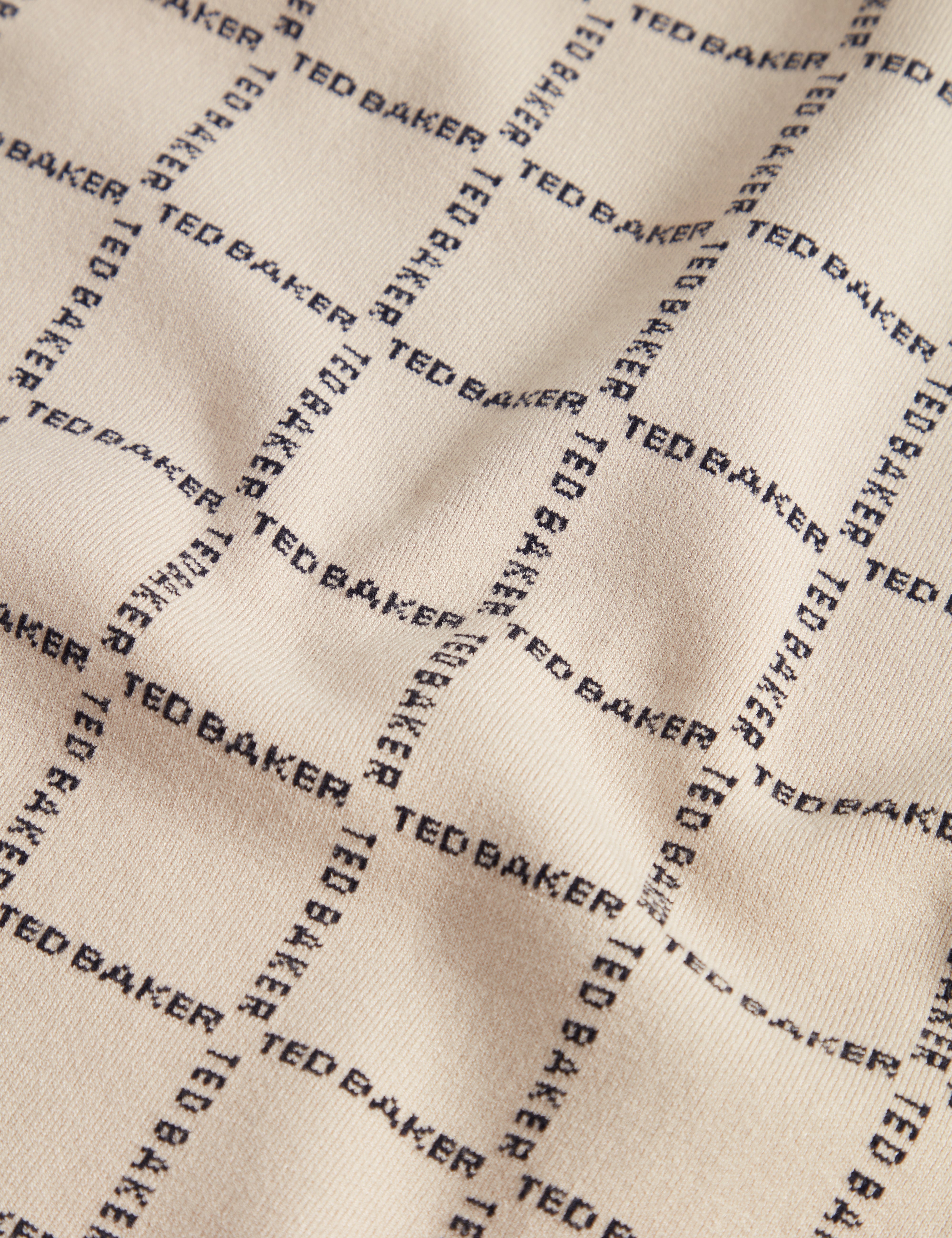 Harlens Short Sleeve Branded Check Polo Taupe