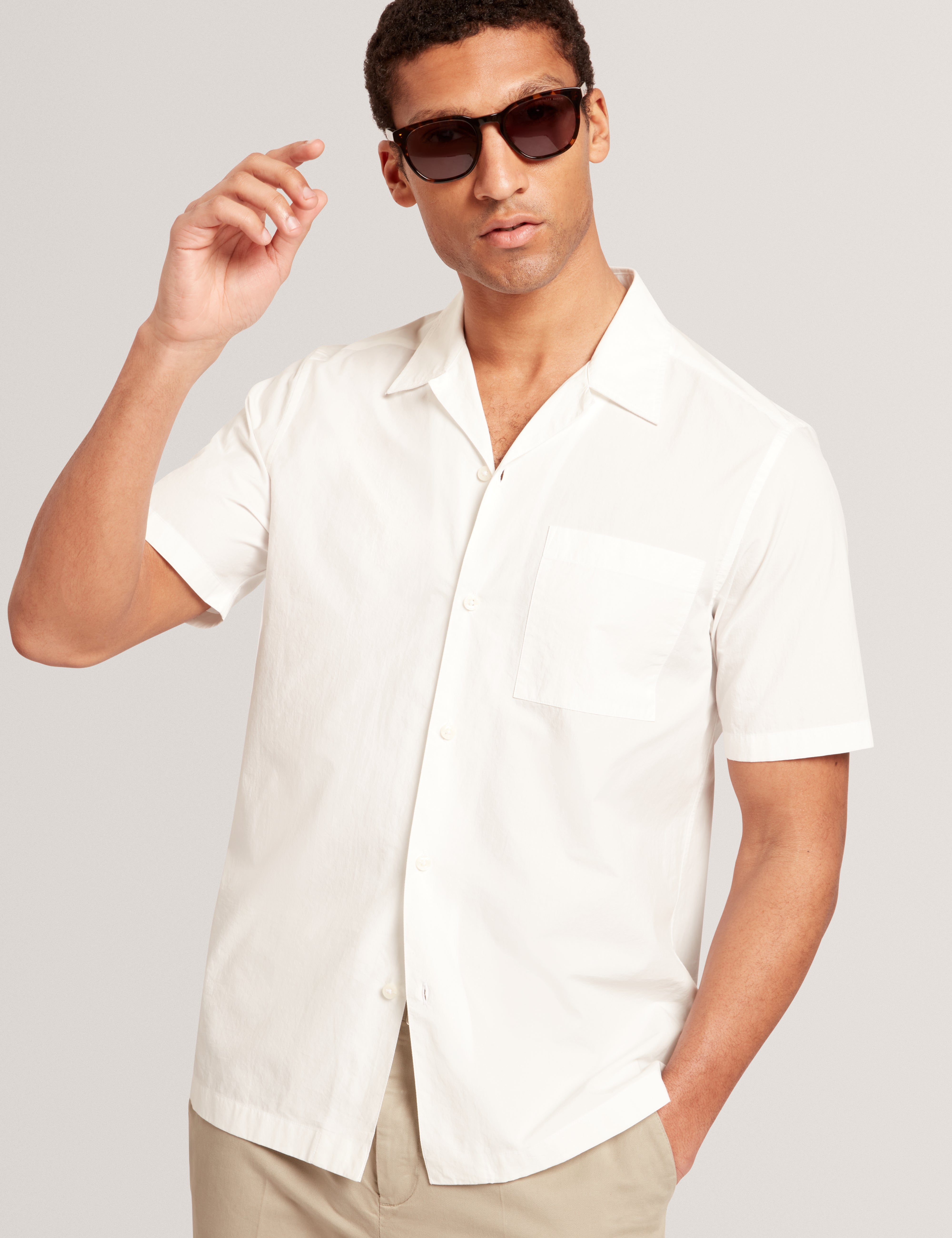 Radclyf Ss Poplin Shirt White