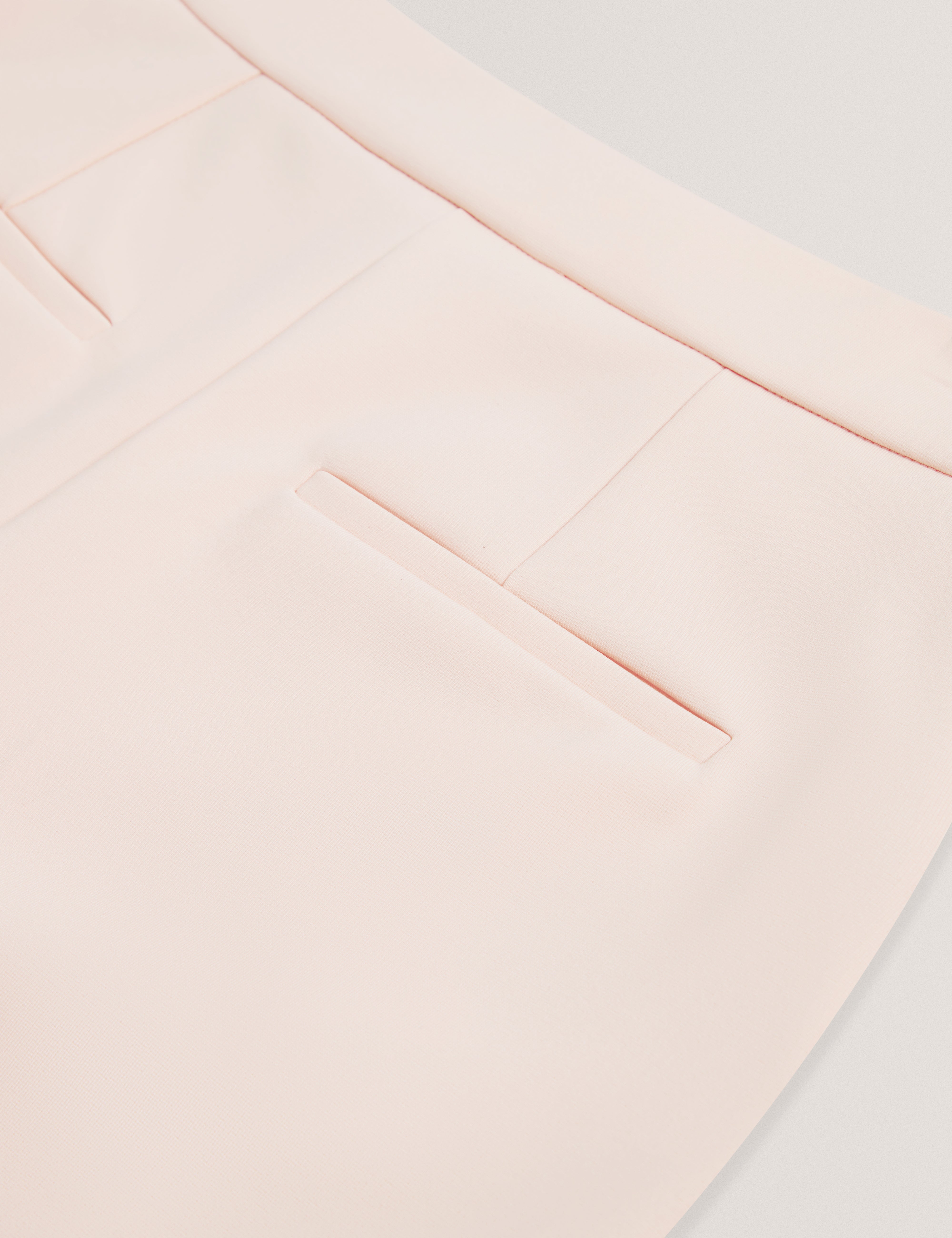 إندريف بنطلون واسع بخصر مرتفع لون وردي فاتح