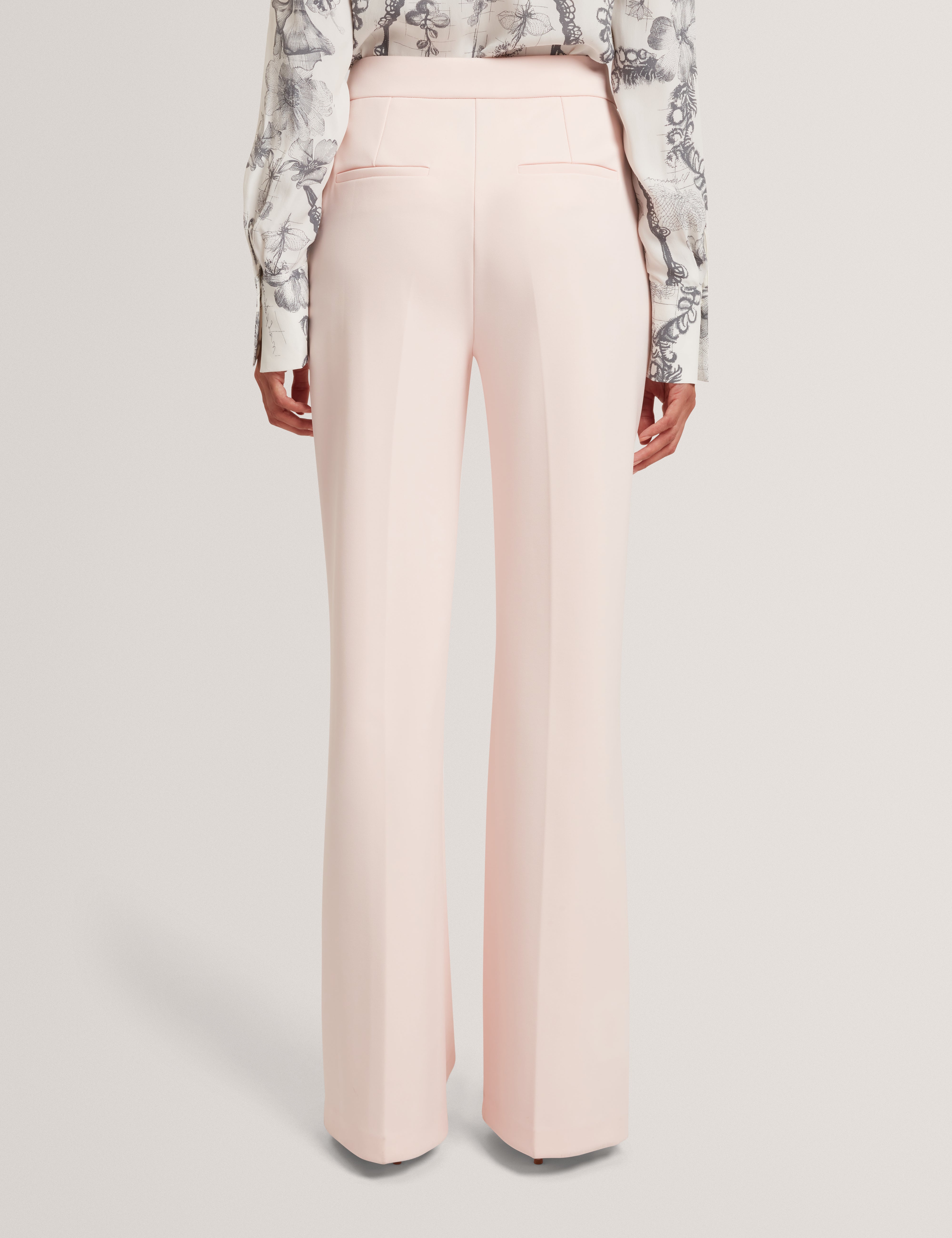 إندريف بنطلون واسع بخصر مرتفع لون وردي فاتح