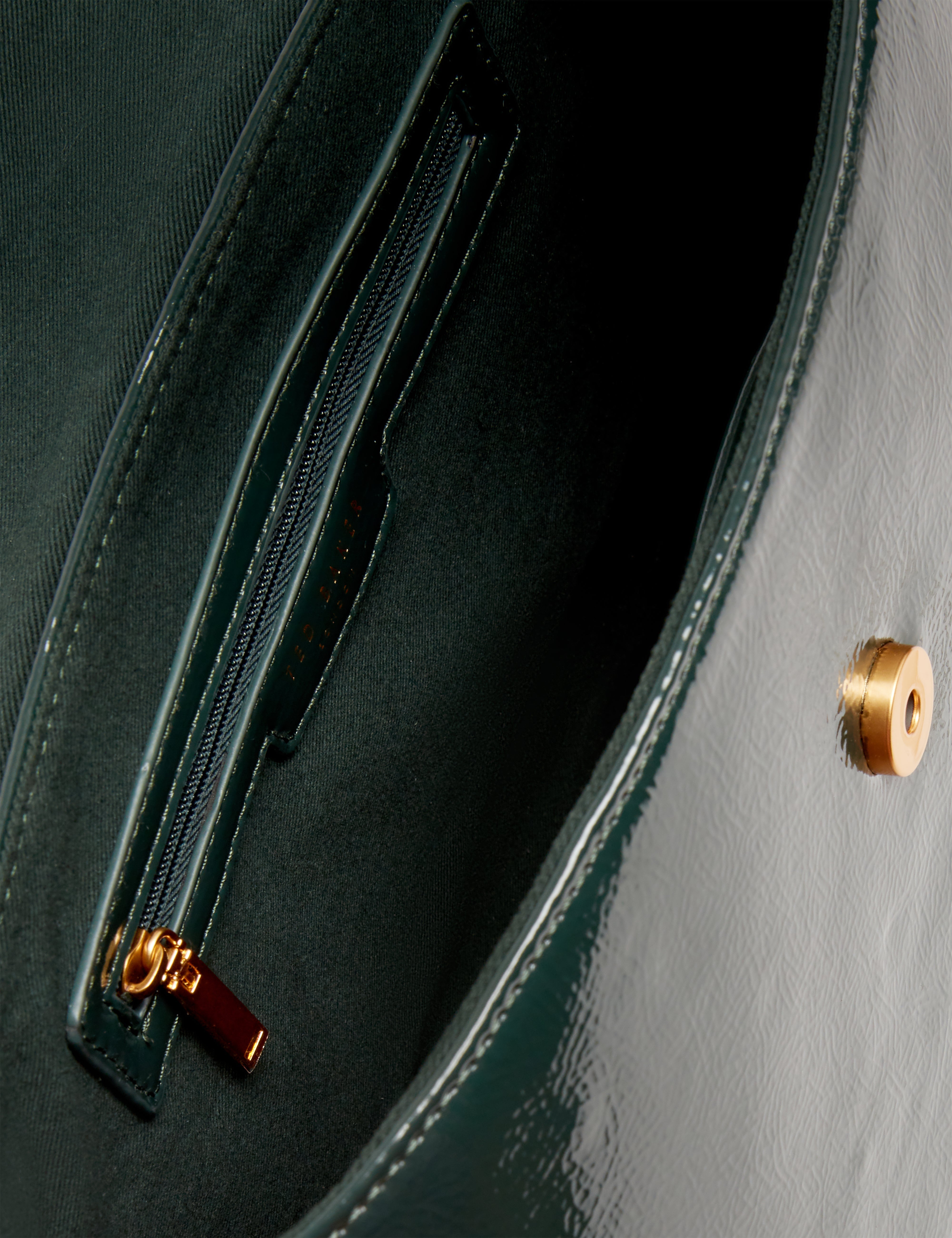 روزناو روز حقيبة متوسطة الحجم بمقبض علوي لون أخضر داكن