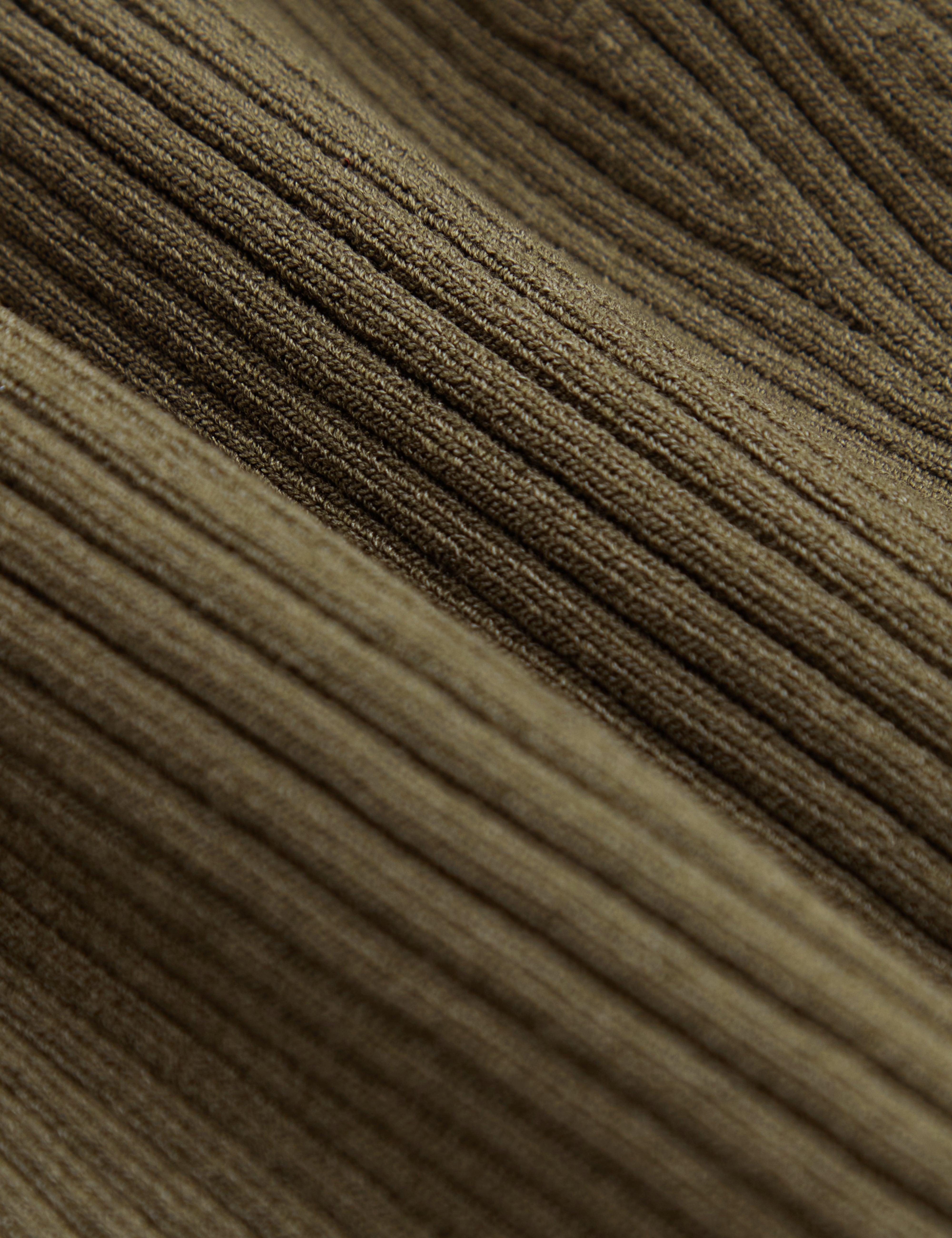 بلينا روز سترة محبوكة بأكمام طويلة لون أخضر داكن