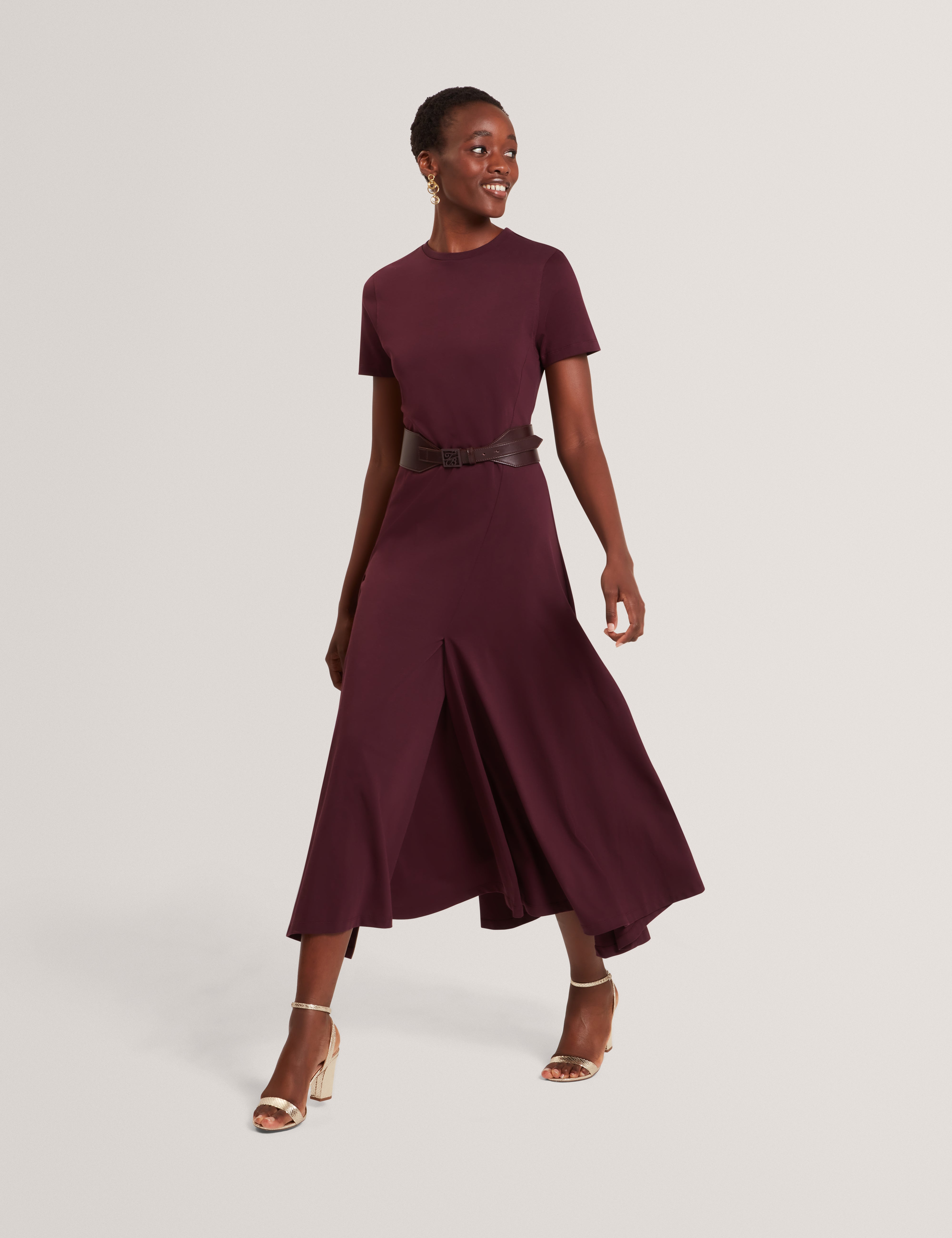 Shop Lounia Fluted Sleeve Knitted Bodycon Midi Dress Dk-Green for Women Online | Ted Baker Kuwait Shop Lounia Fluted Sleeve Knitted Bodycon Midi Dress Dk-Green for Women Online | Ted Baker Kuwait