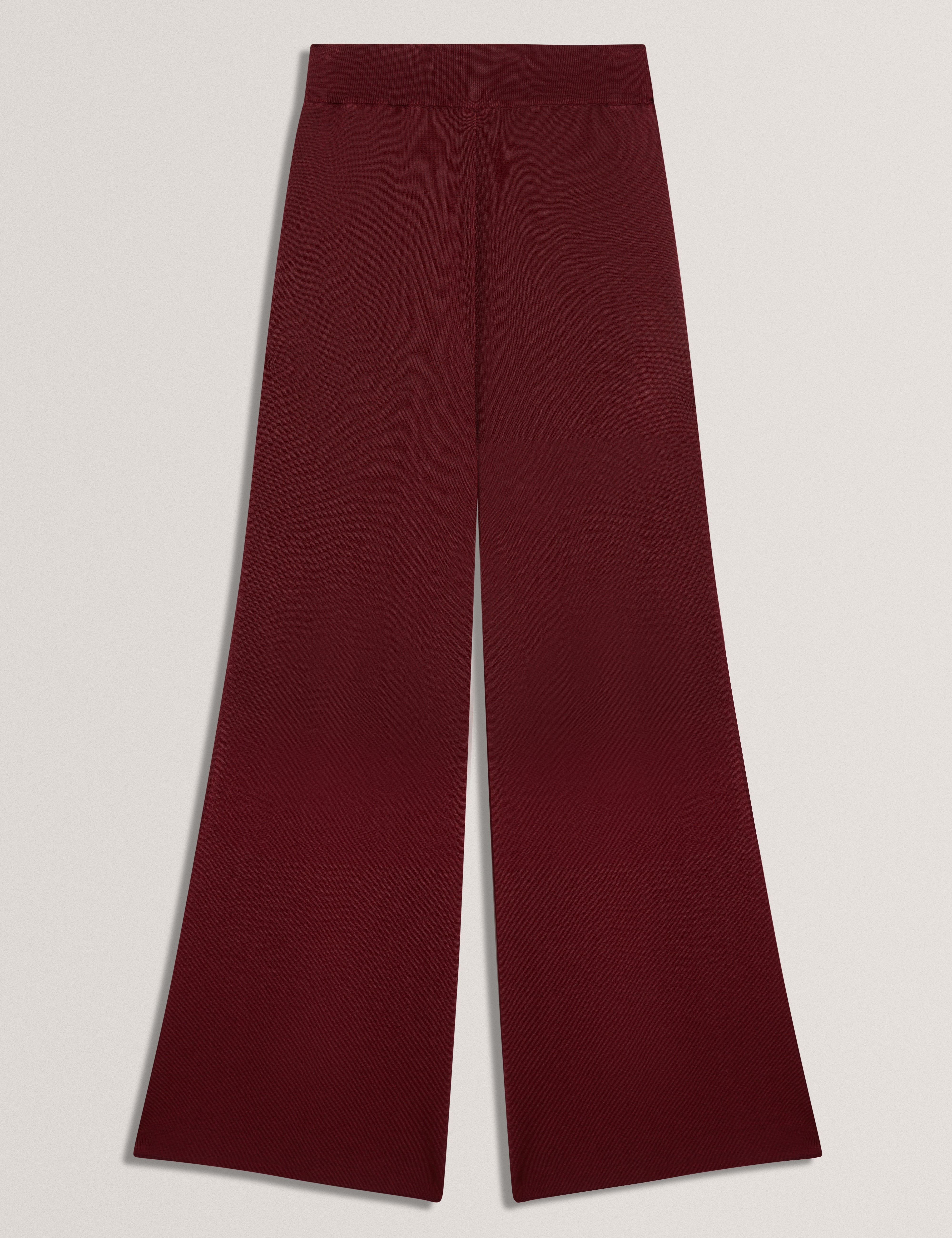 Matilli Wide Leg Knit Trouser Maroon
