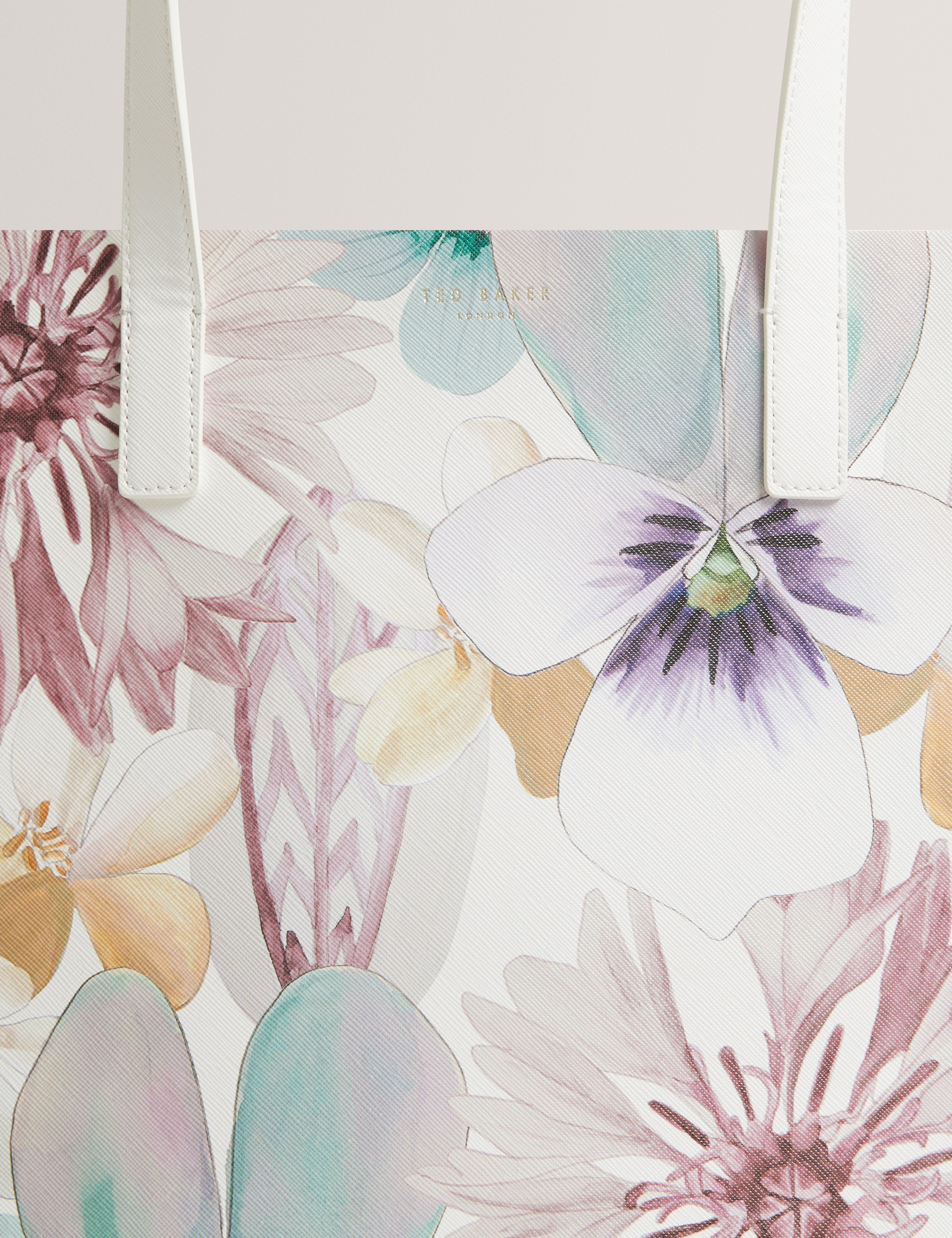 Haleen Petal Print Extra Large Icon Bag White