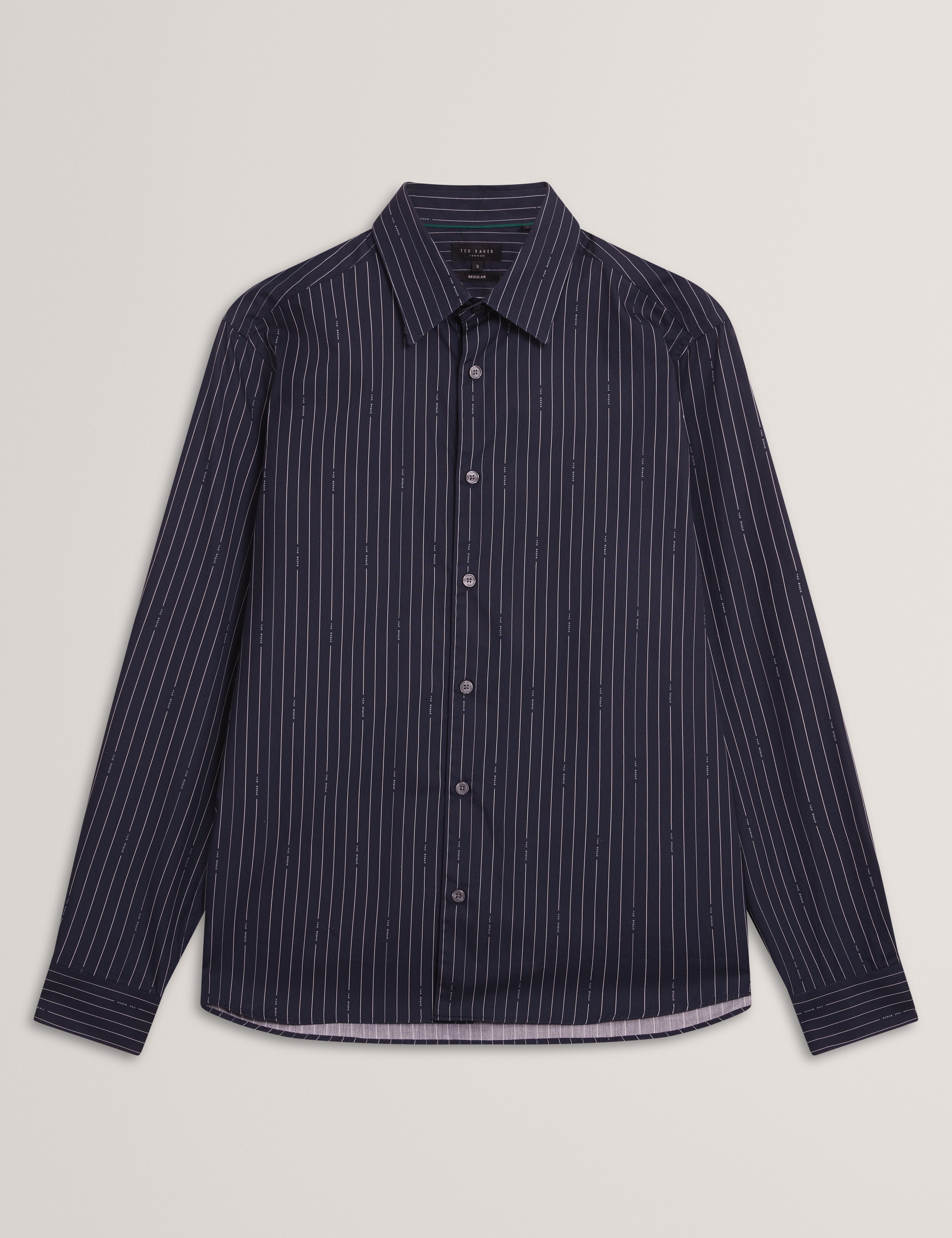 هانجنت قميص كلاسيكي مخطط باللون الكحلي