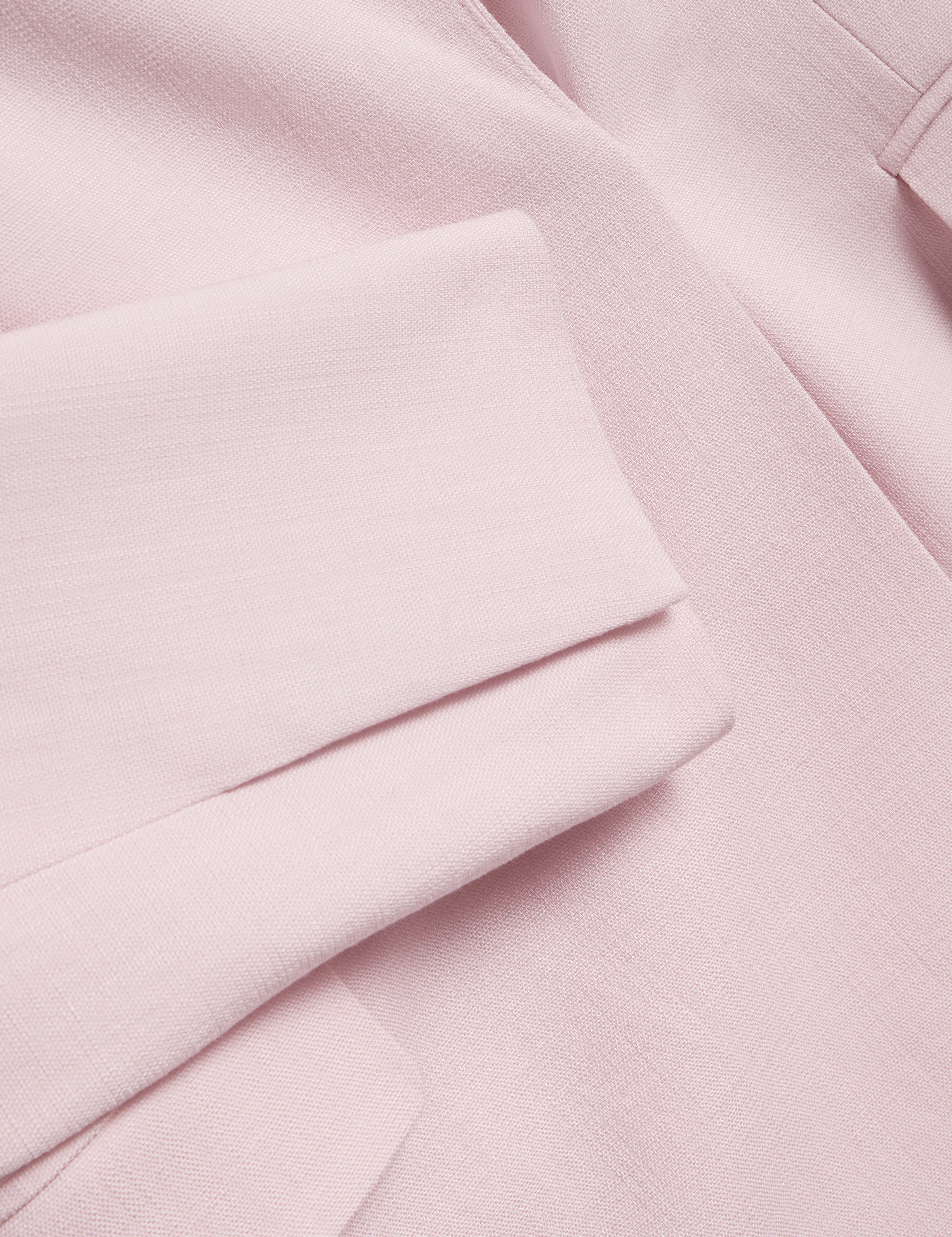 بلوزة بييان طويلة فضفاضة وردية فاتحة