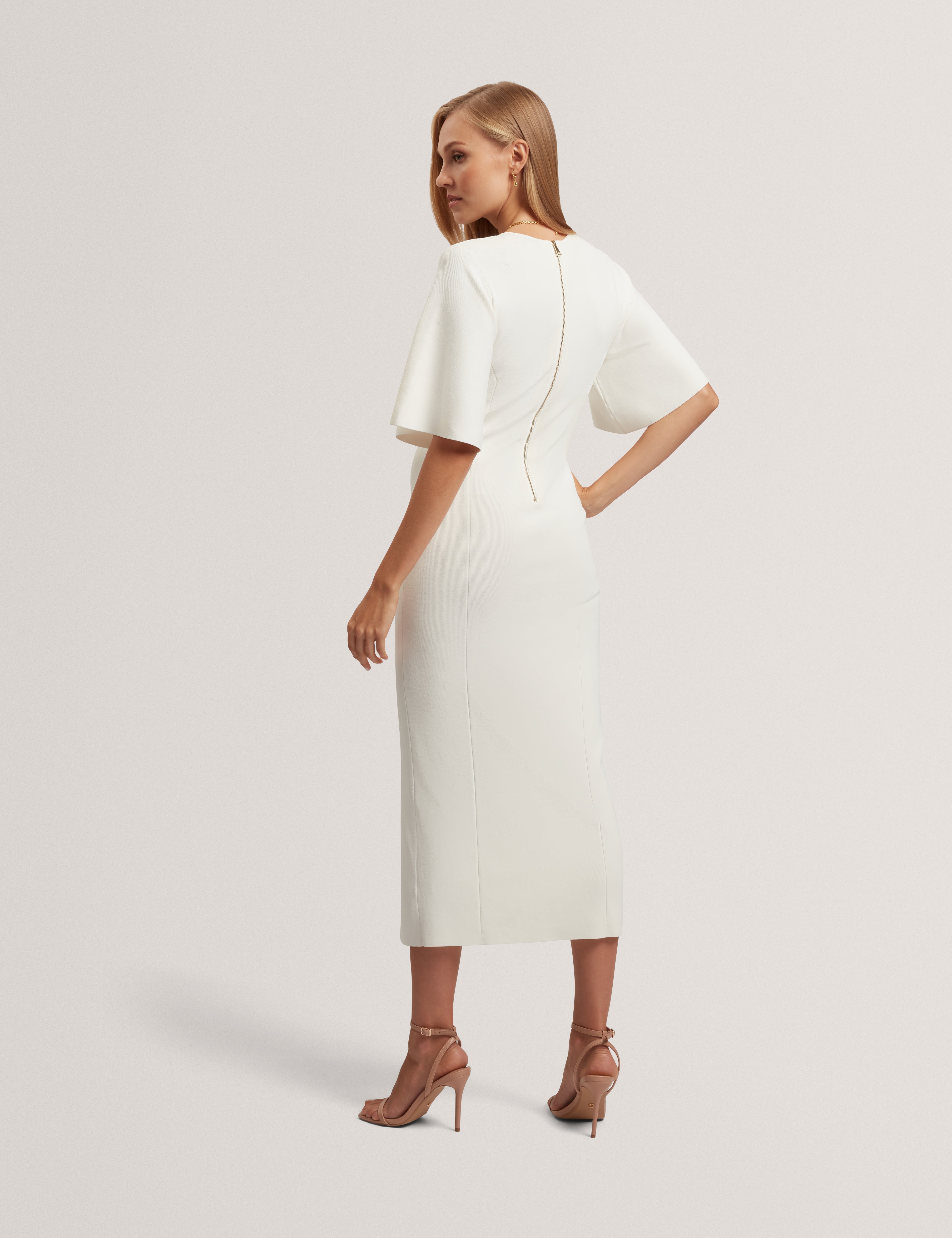 bodycon ivory dress Wedtrend Women Ivory Wedding Dress Strapless A Line Satin Long Formal Dress, Ivory / US22W