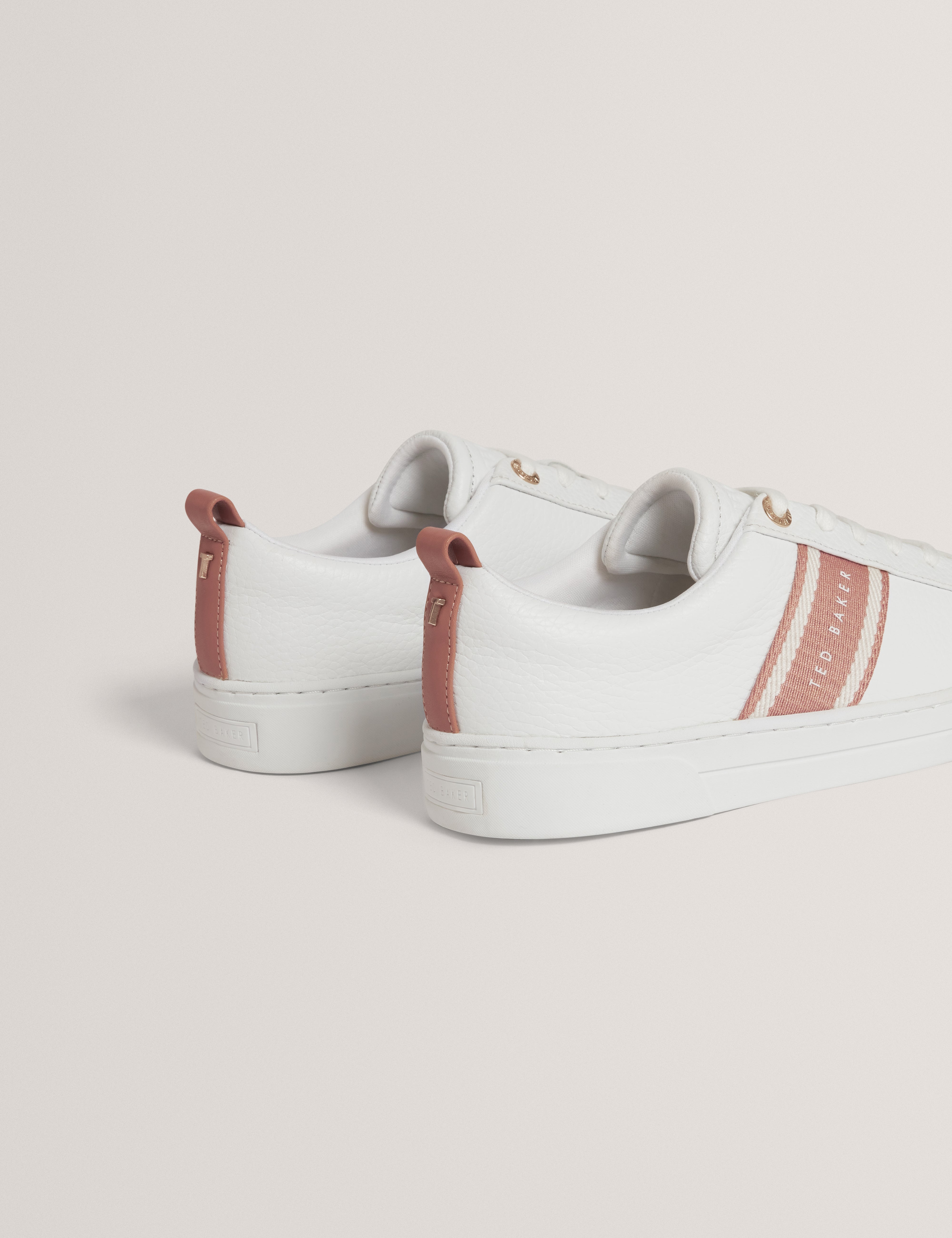 Bailly Webbing Detail Trainer White-Brwn