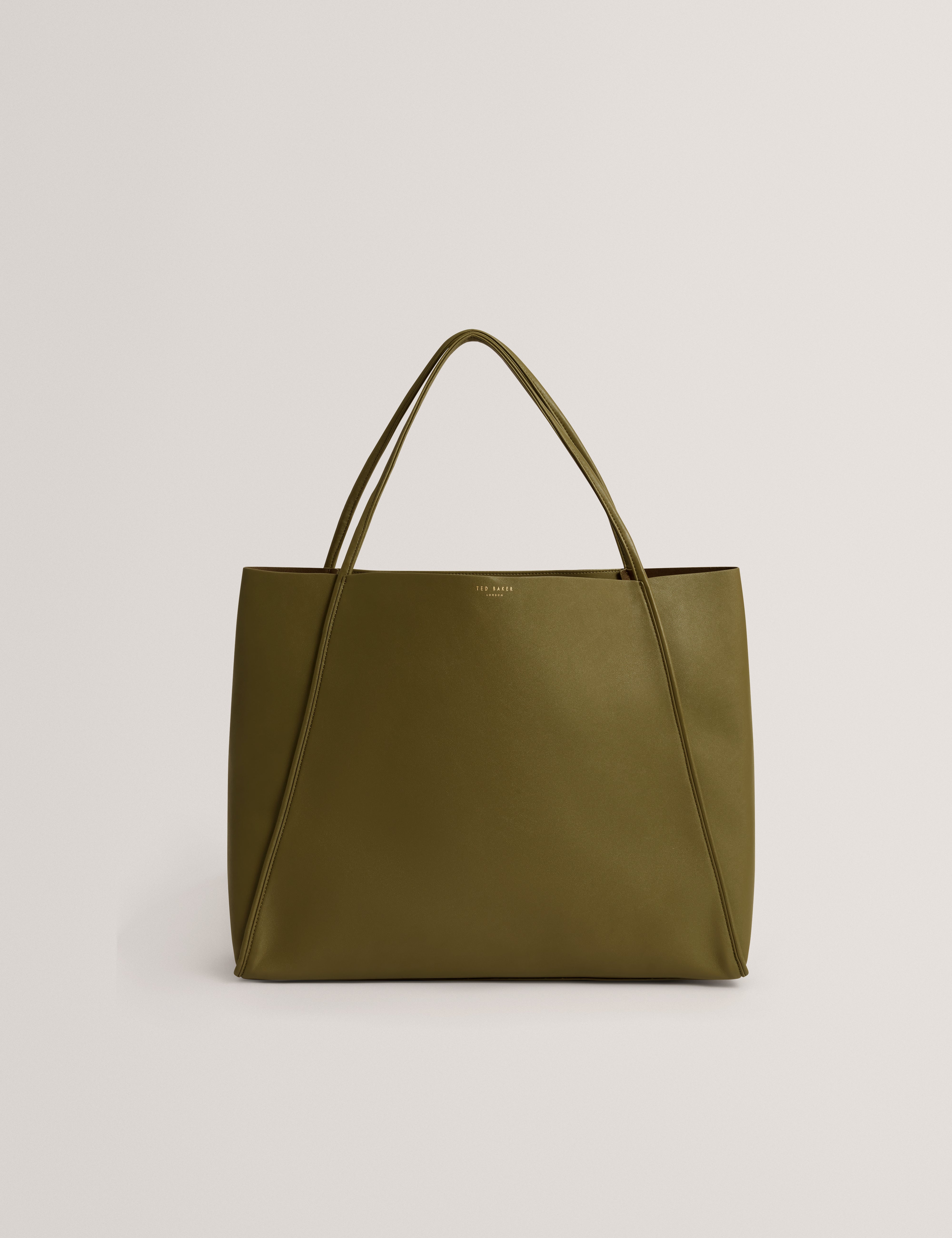 Blaair Thin Strap Oversized Large Slouchy Tote Khaki