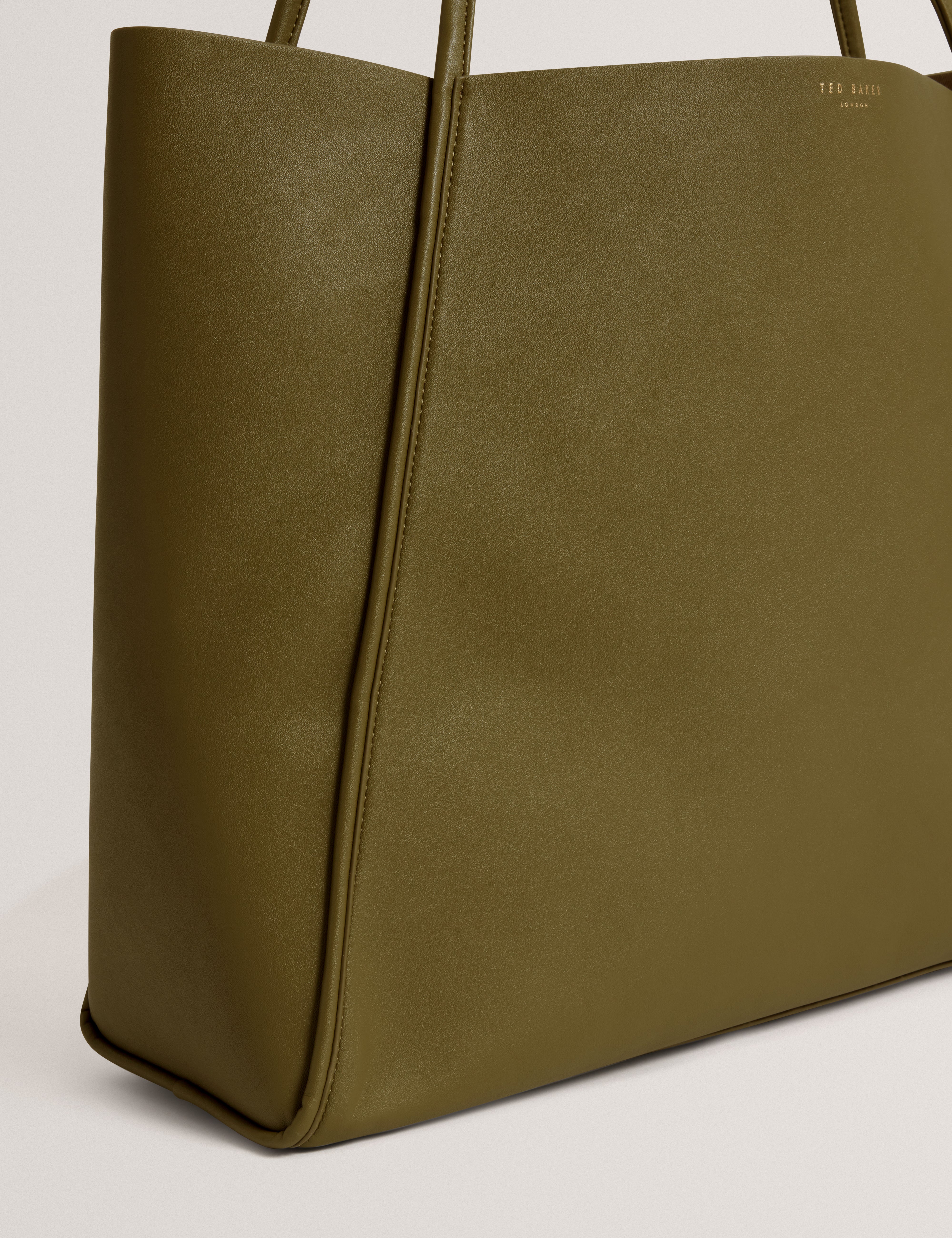 Blaair Thin Strap Oversized Large Slouchy Tote Khaki