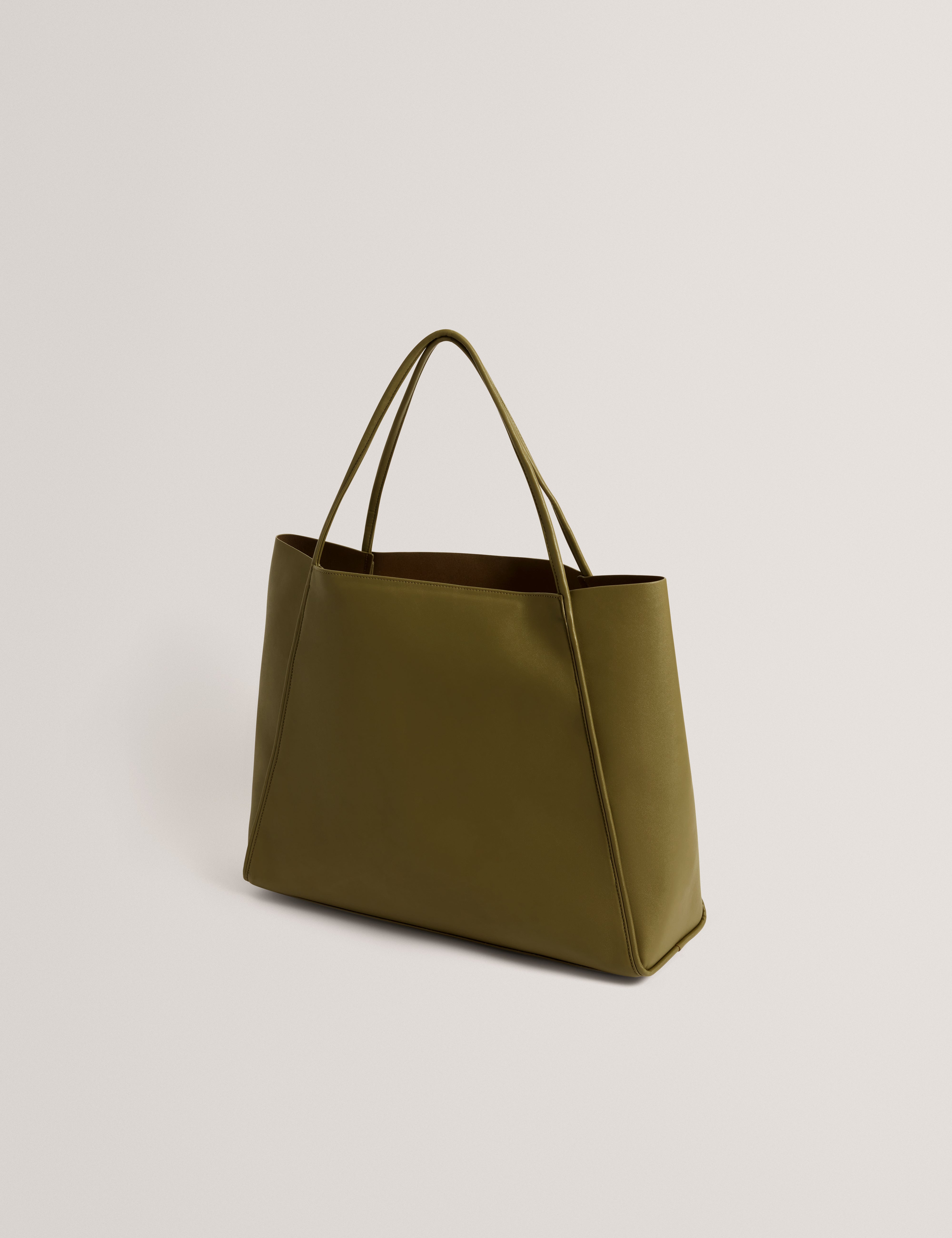 Blaair Thin Strap Oversized Large Slouchy Tote Khaki
