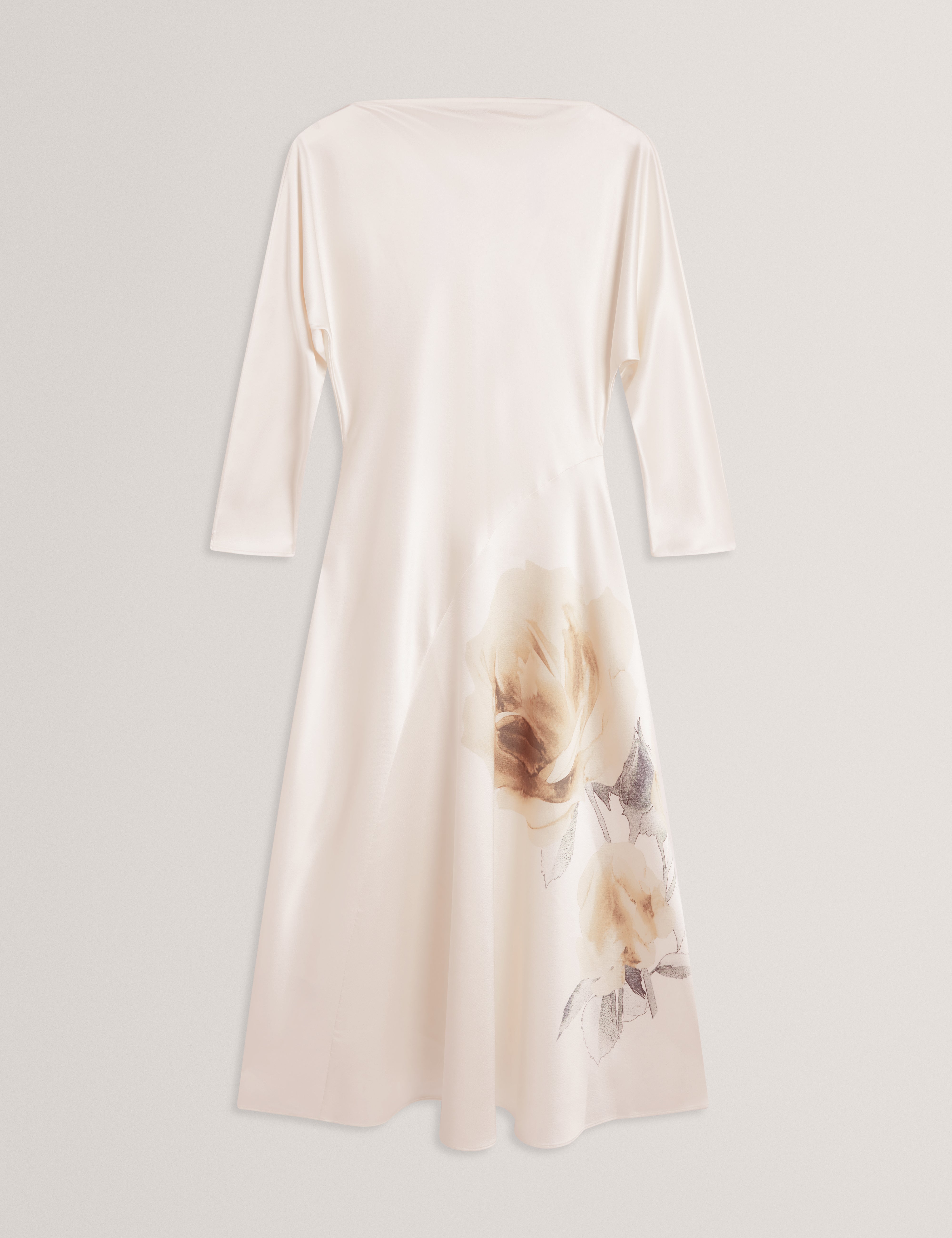 ted baker maxi dress Raimi Curve Seam Detail Maxi Dress Ivory