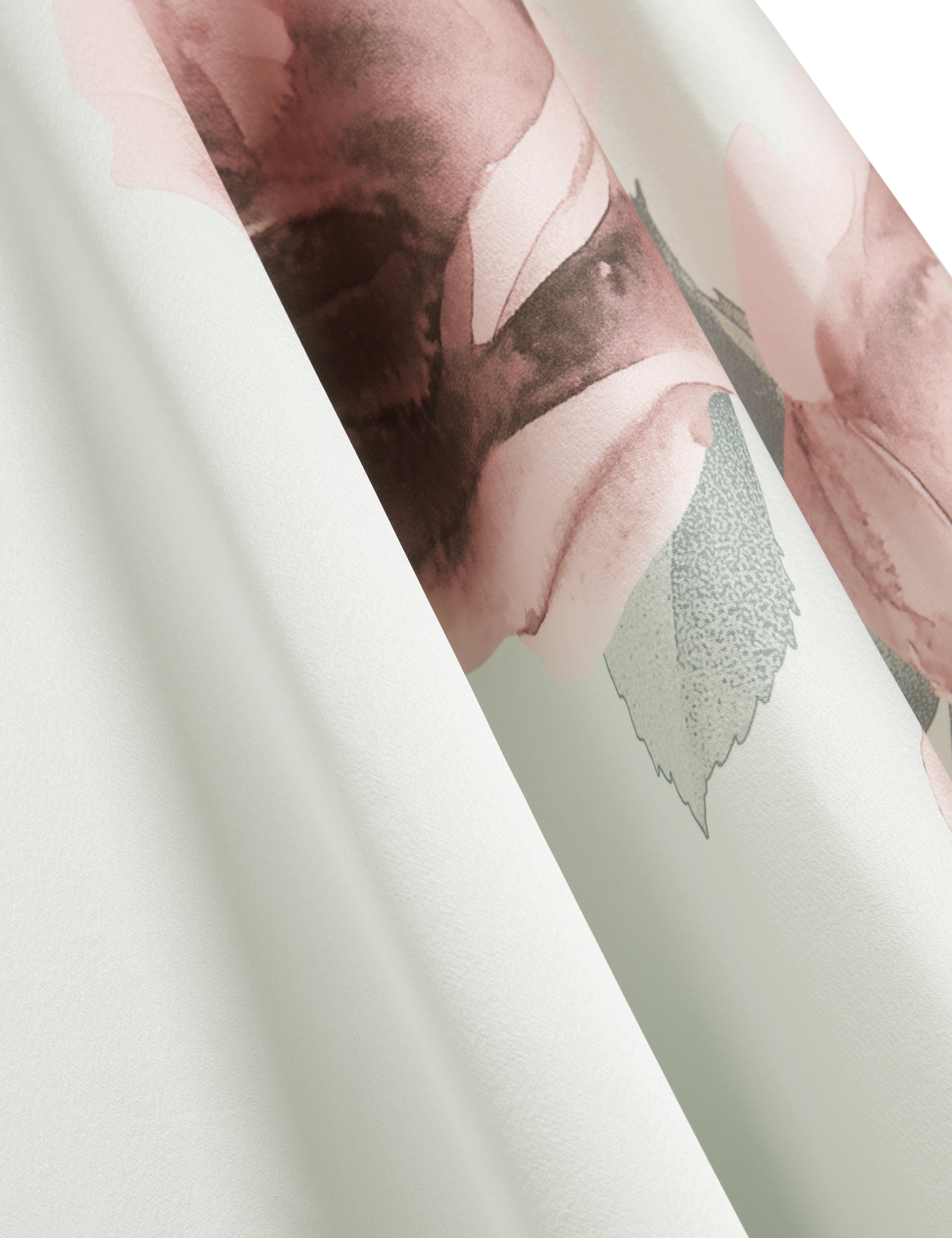 فستان ماكسي رايمي بتفاصيل خياطة منحنية، لون أخضر بلاس.