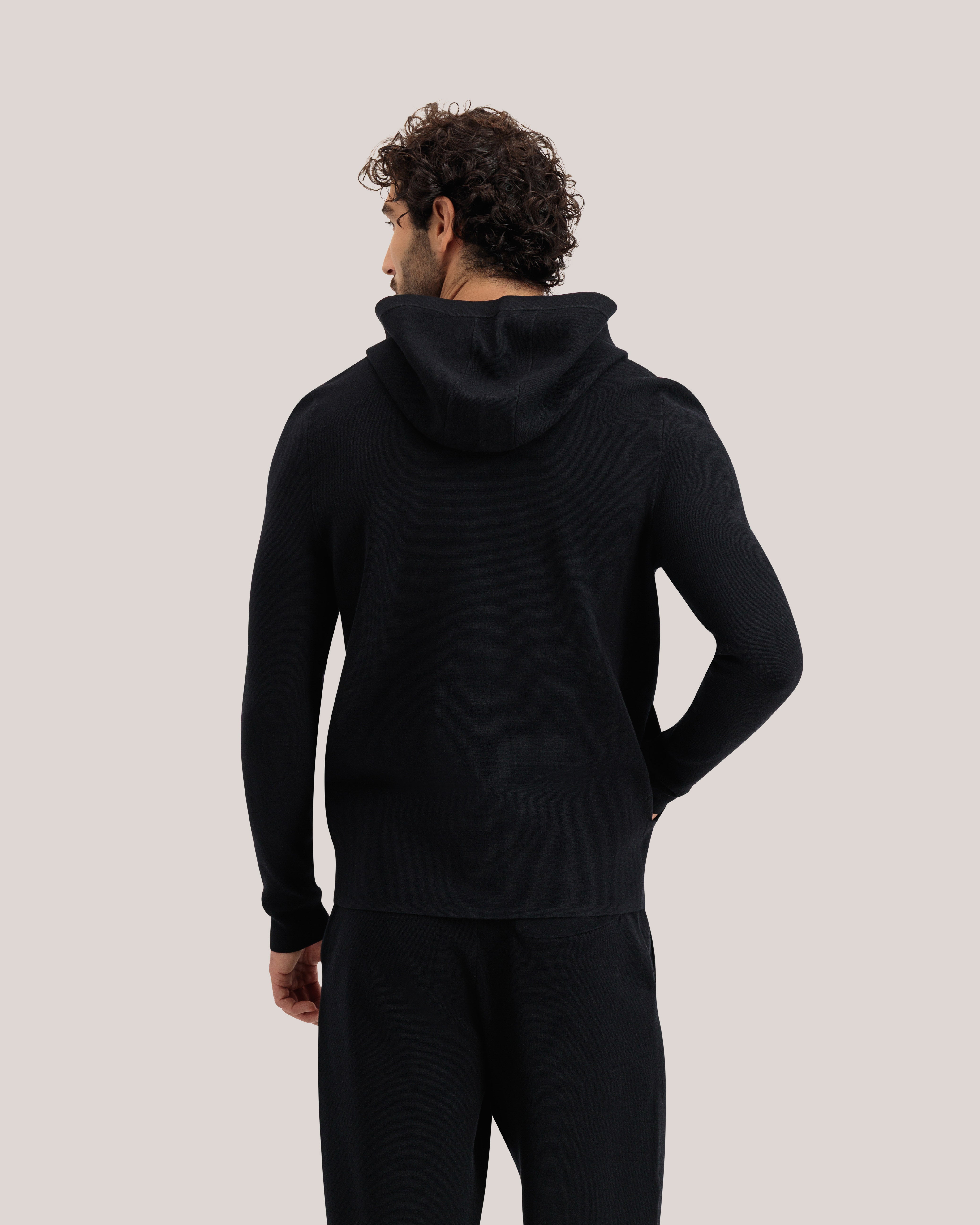 Chalfnt Regular Zip Through Hoodie Black