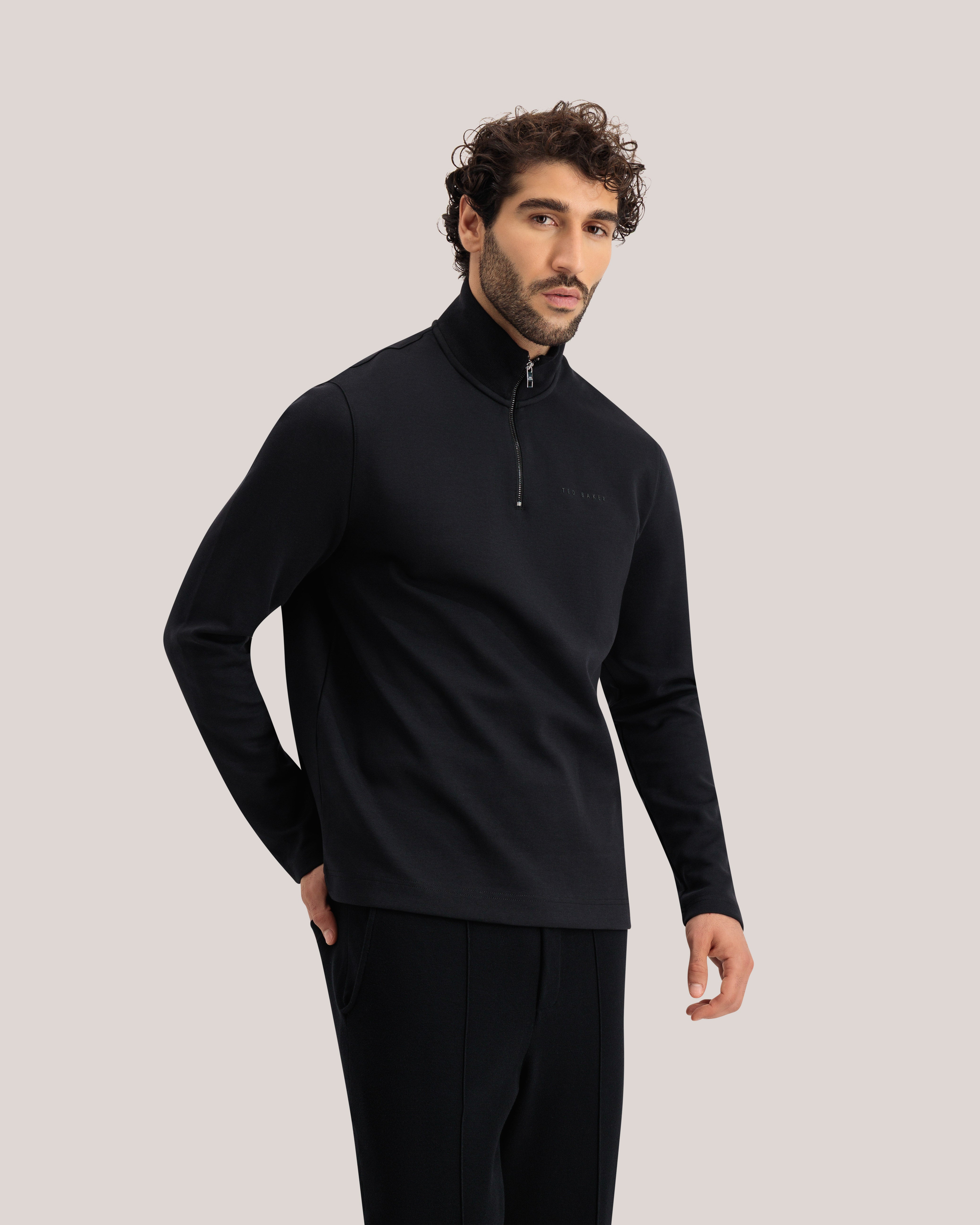 Actos 1/4 Zip Sweatshirt Black