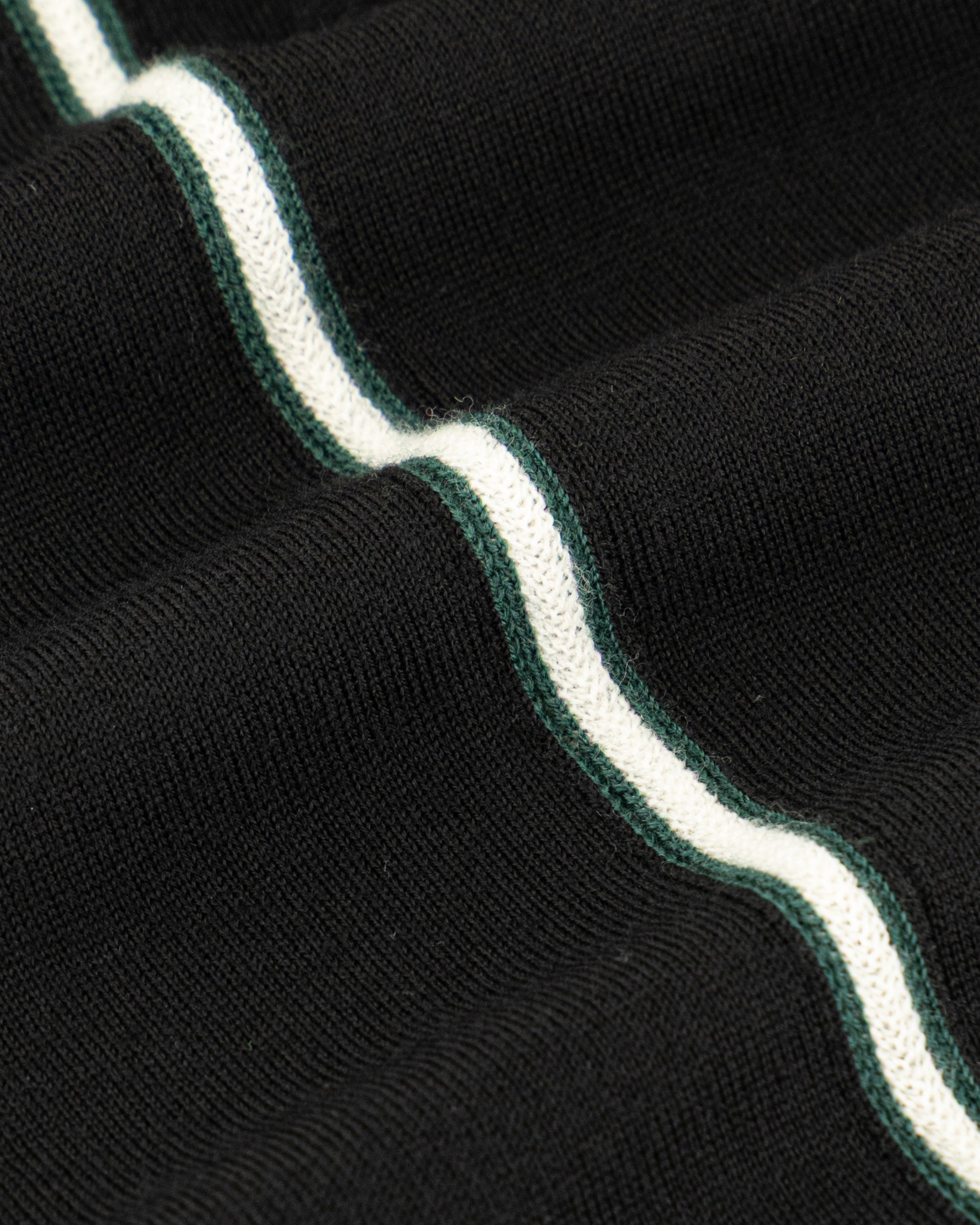 Fashbee Long Sleeve Branded Merino Half Zip Black