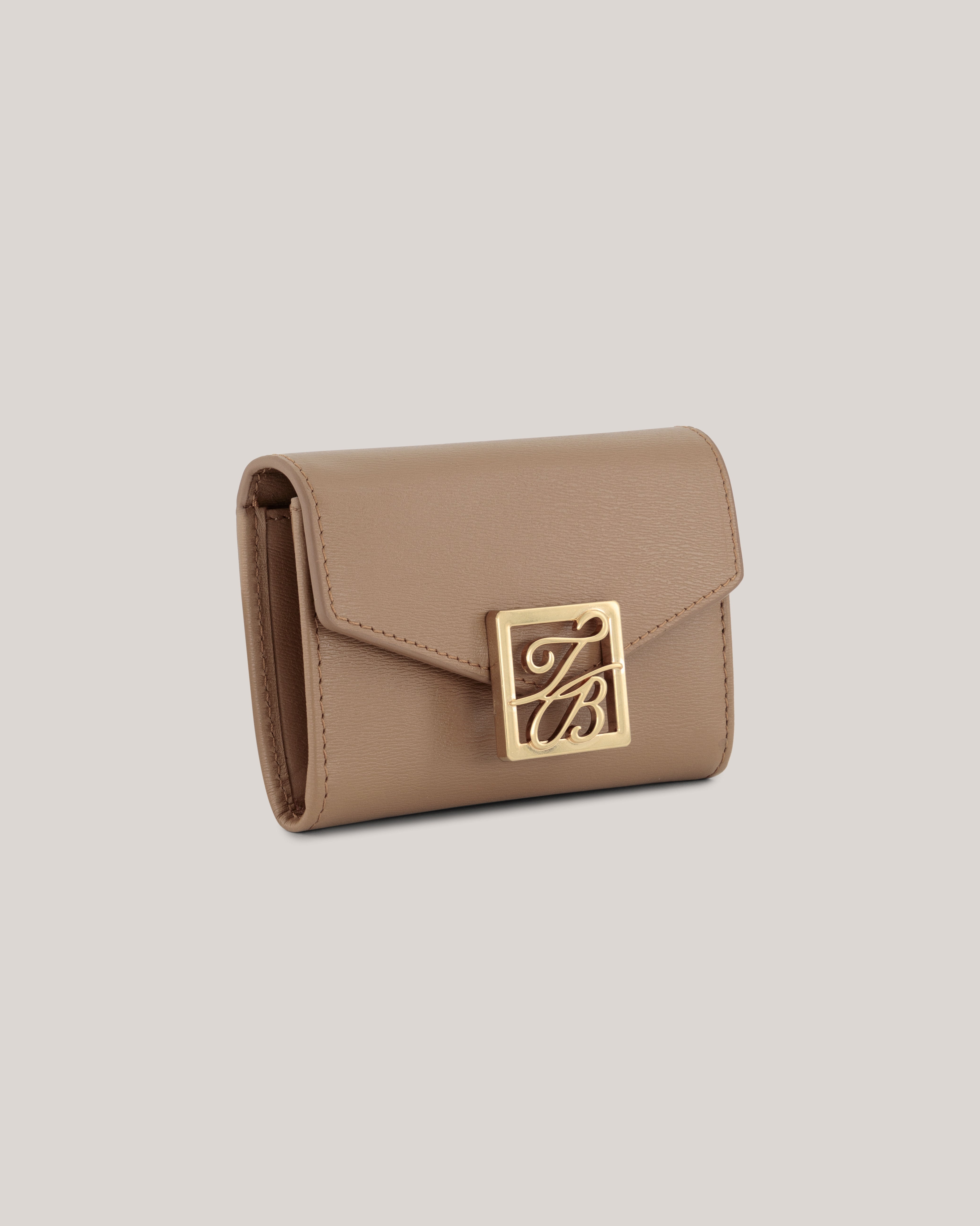 Anilisa Tb Detail Small Leather Purse Brown