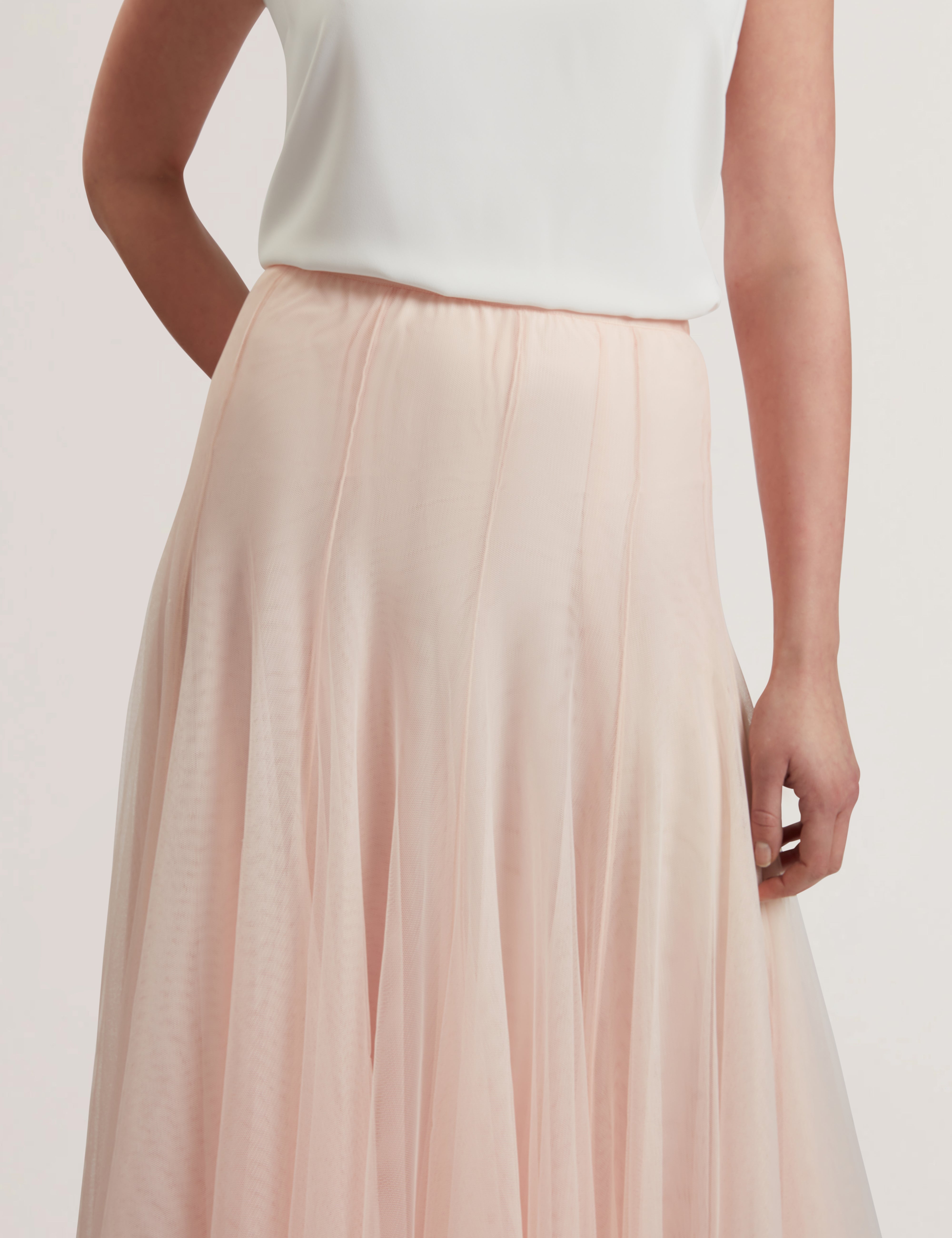 Akarii Midi Length Skirt With Insert Pl-Pink