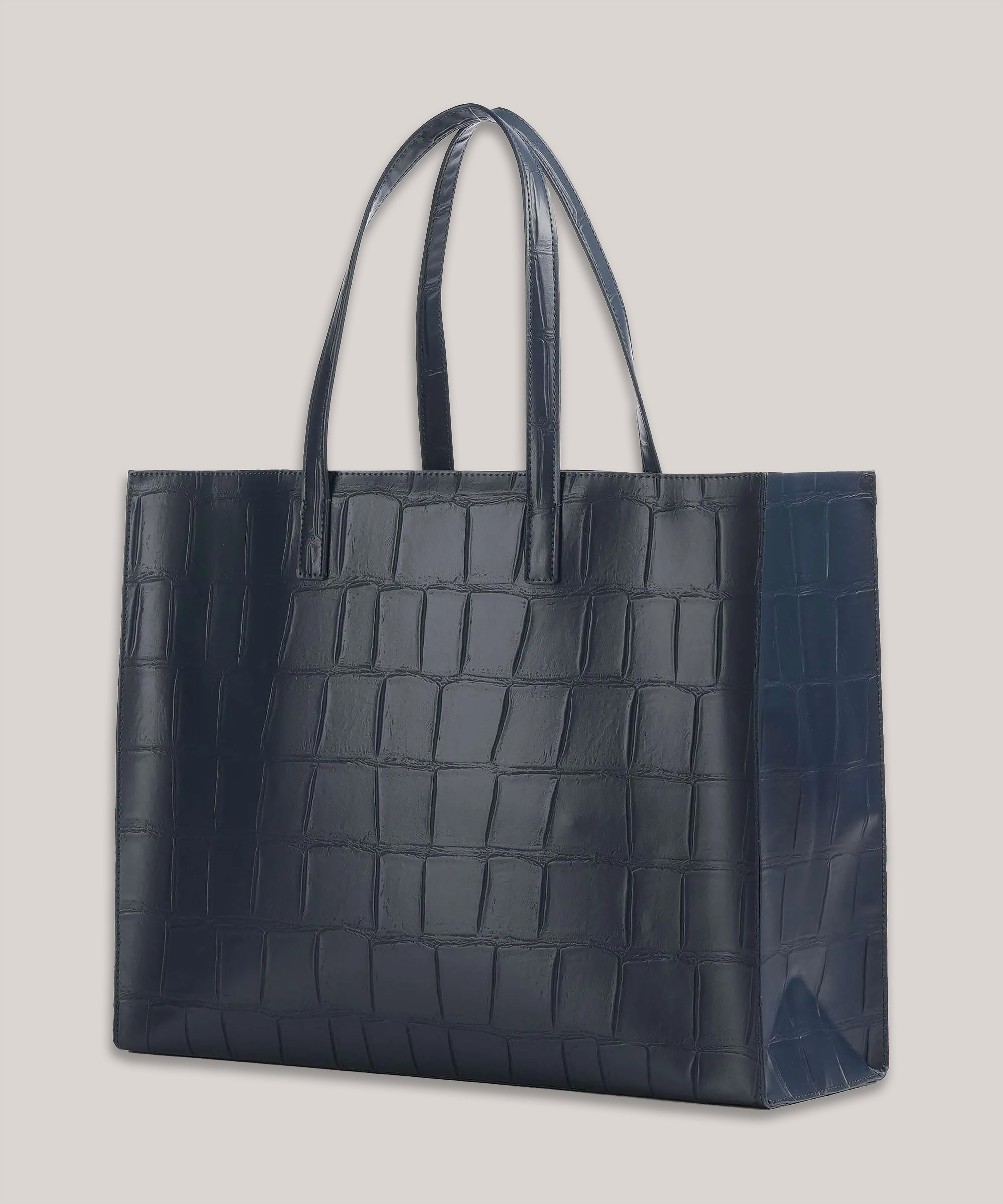 Allicon Croc Effect Extra Large Icon Bag Navy