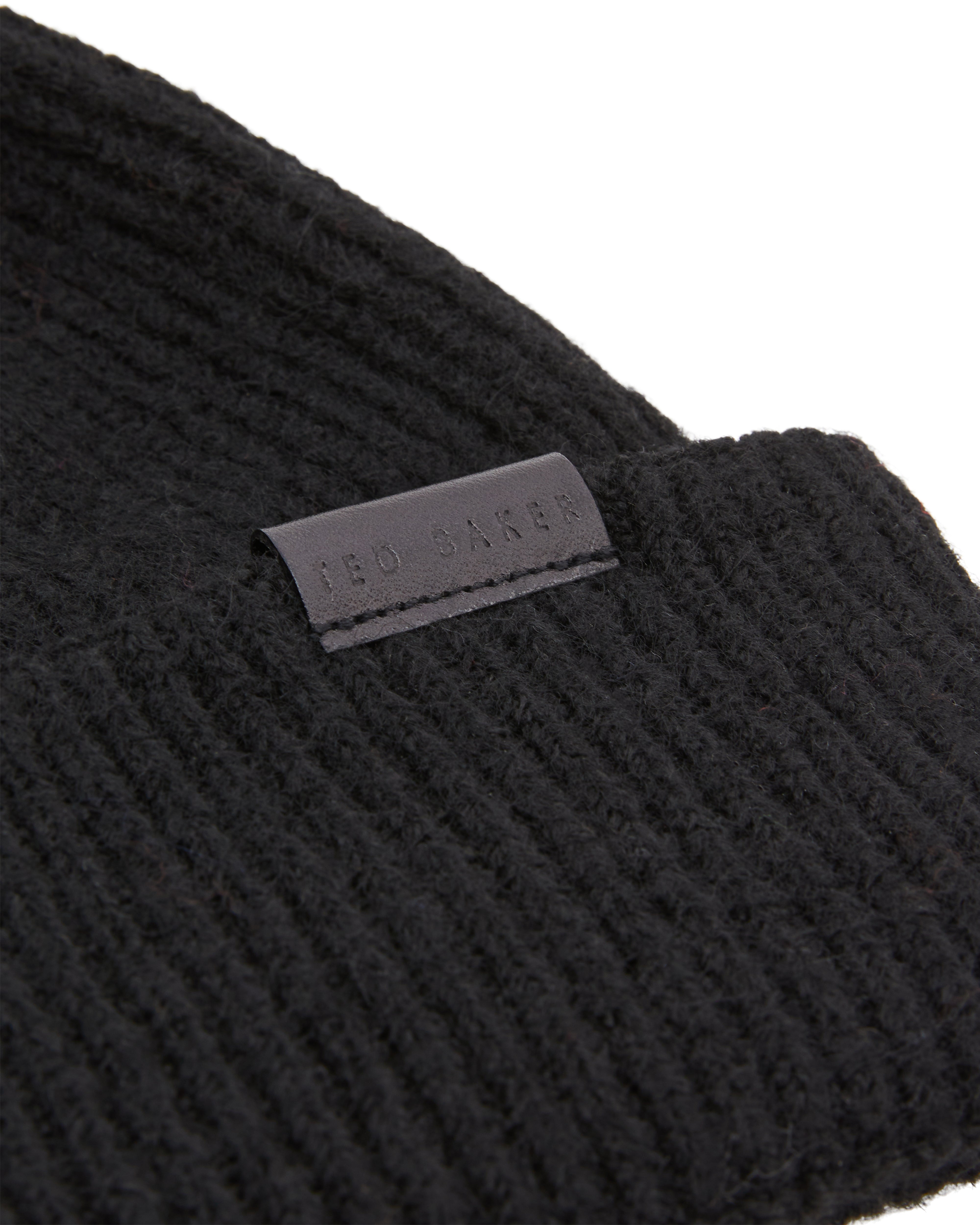 Alliiys Ribbed Hat And Scarf Gift Set Black