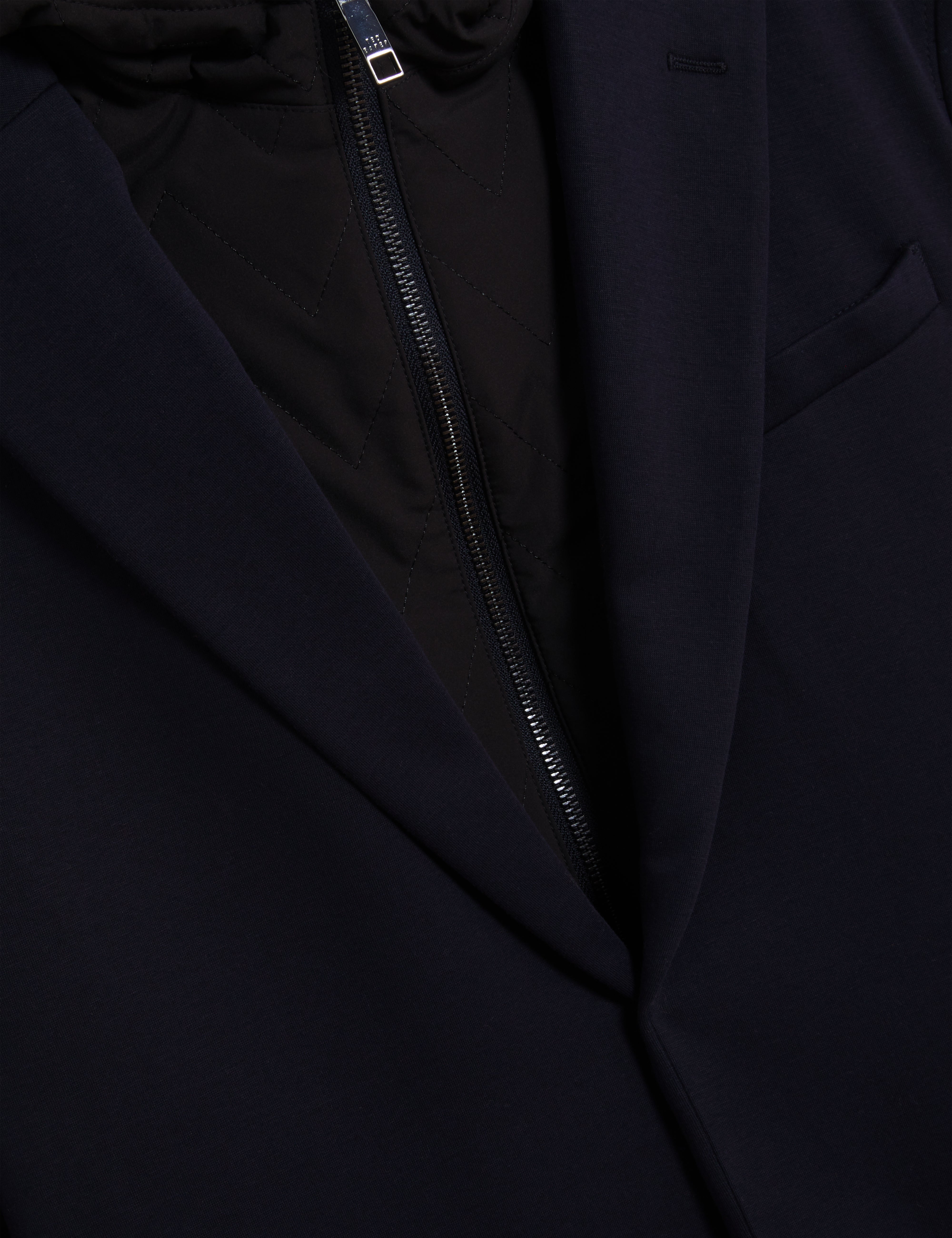 Ashb Jersey Blazer With Hooded Liner Navy