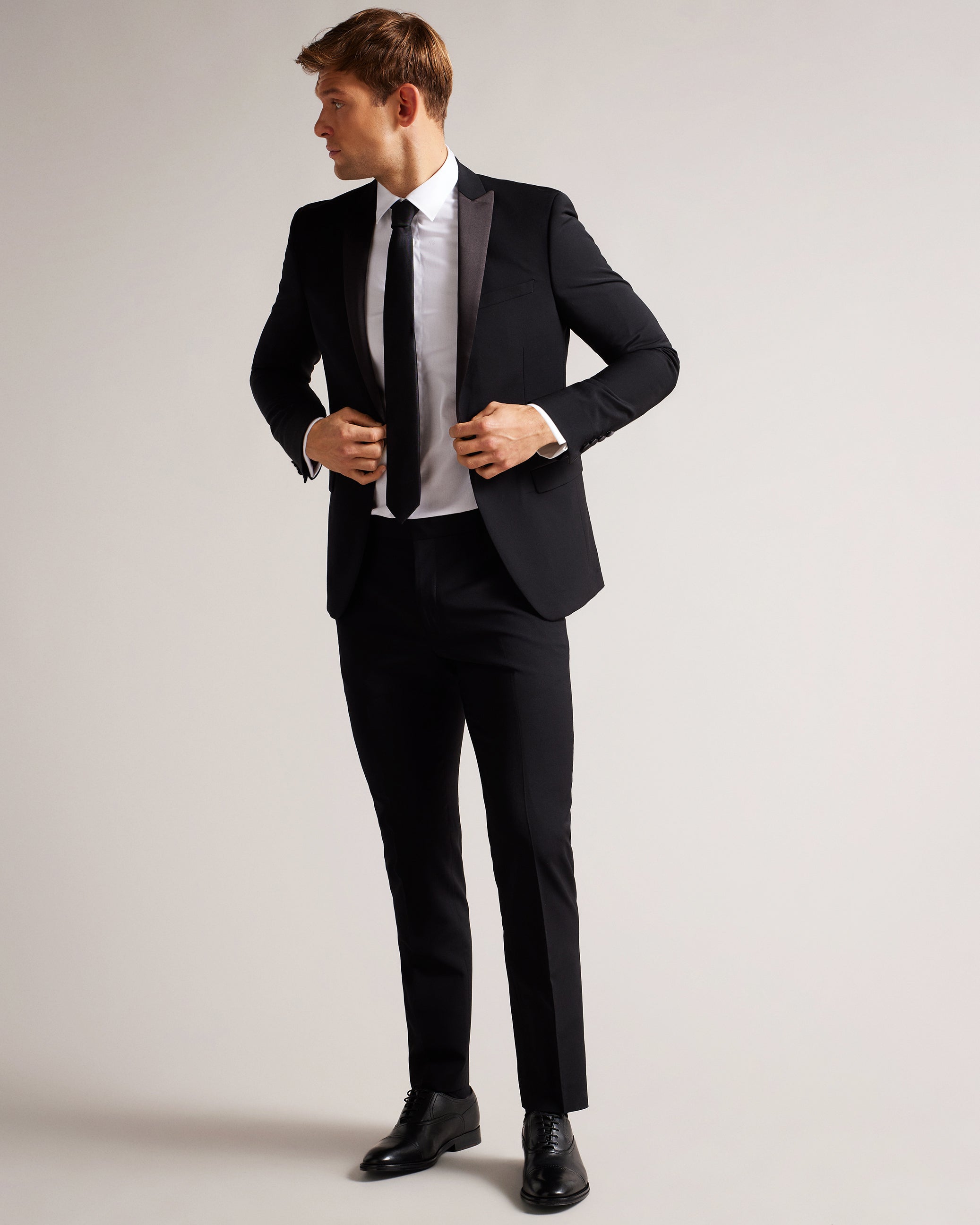Carlen Formal Leather Oxford Shoes Black