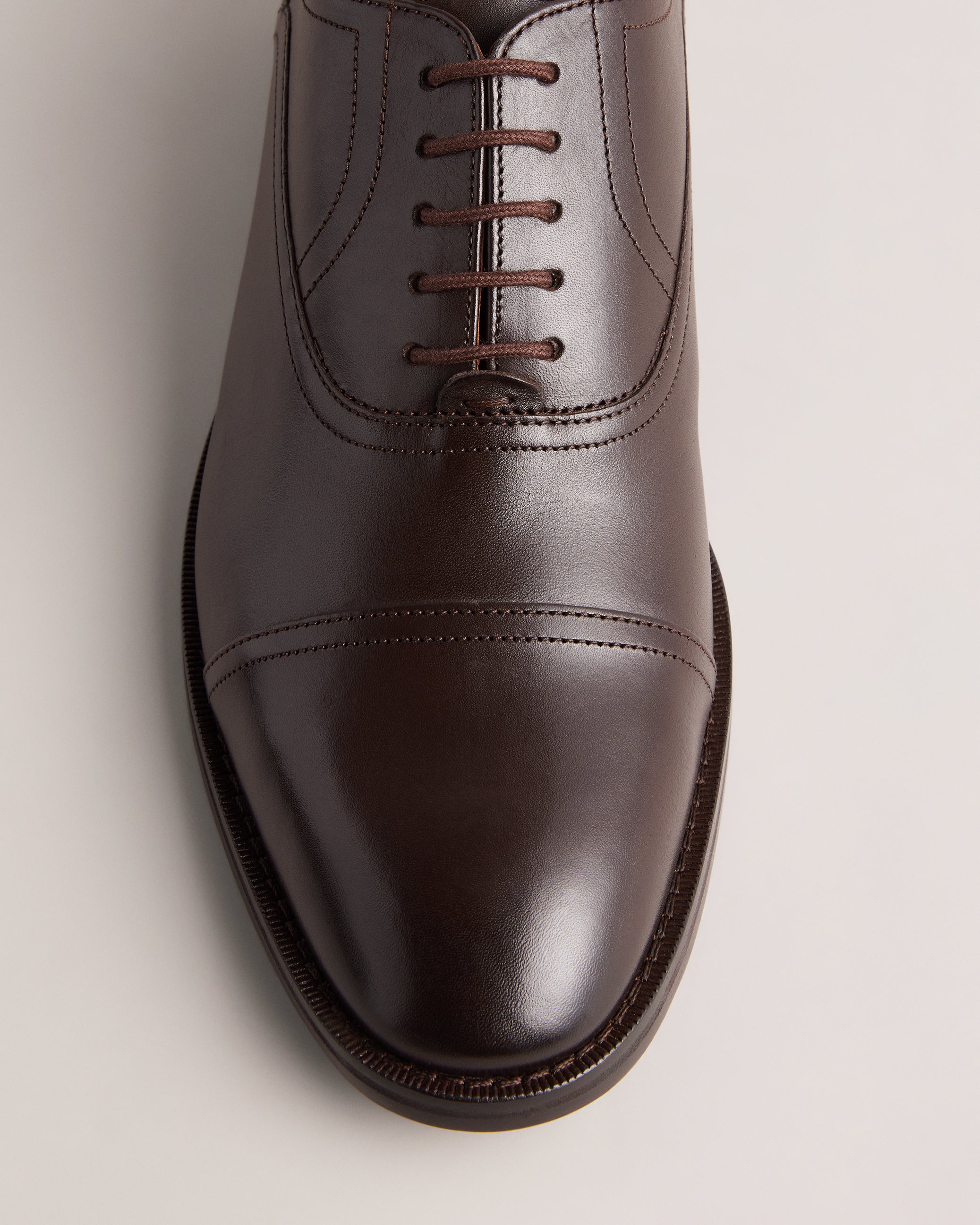Carlen Formal Leather Oxford Shoes Brown