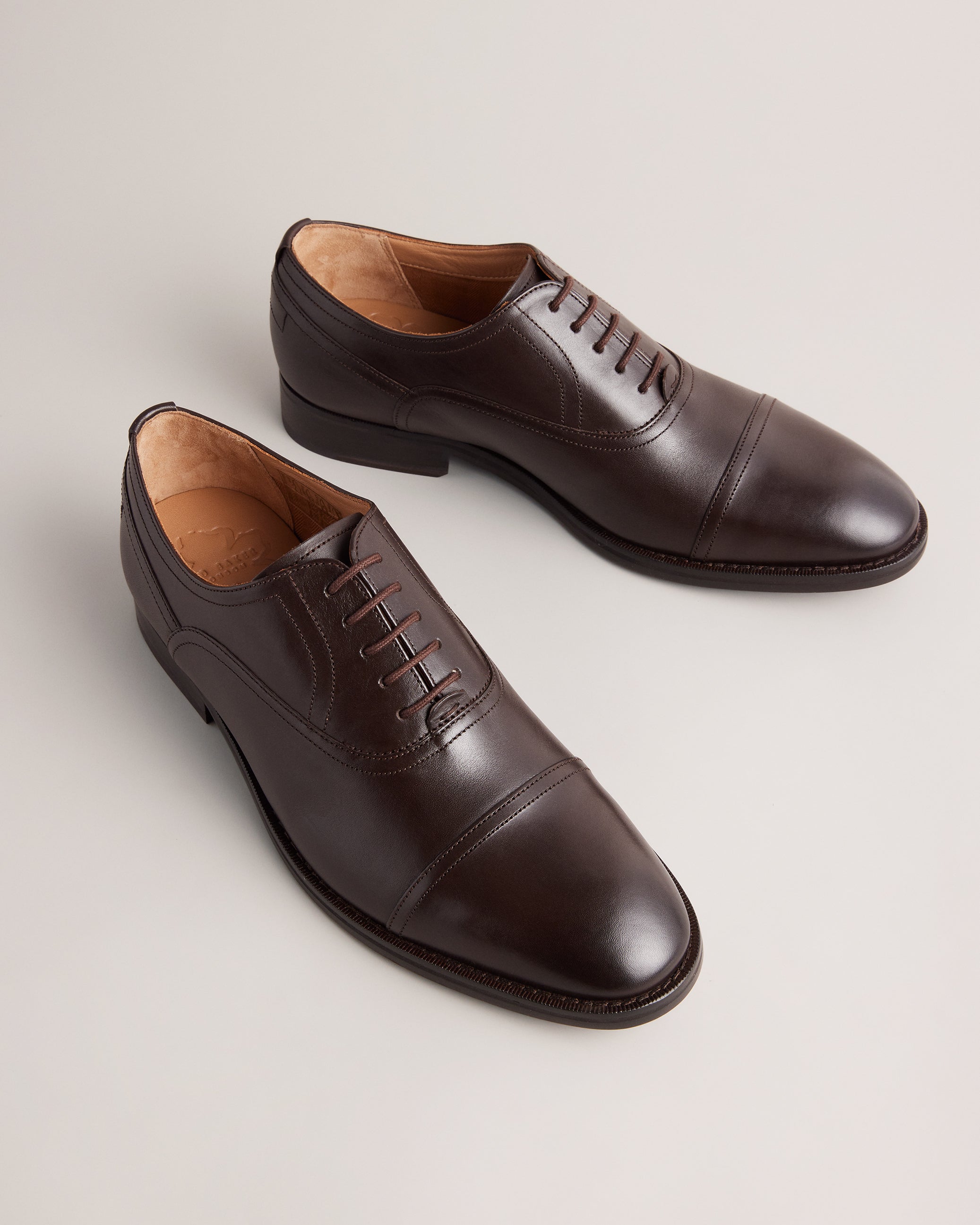 Carlen Formal Leather Oxford Shoes Brown