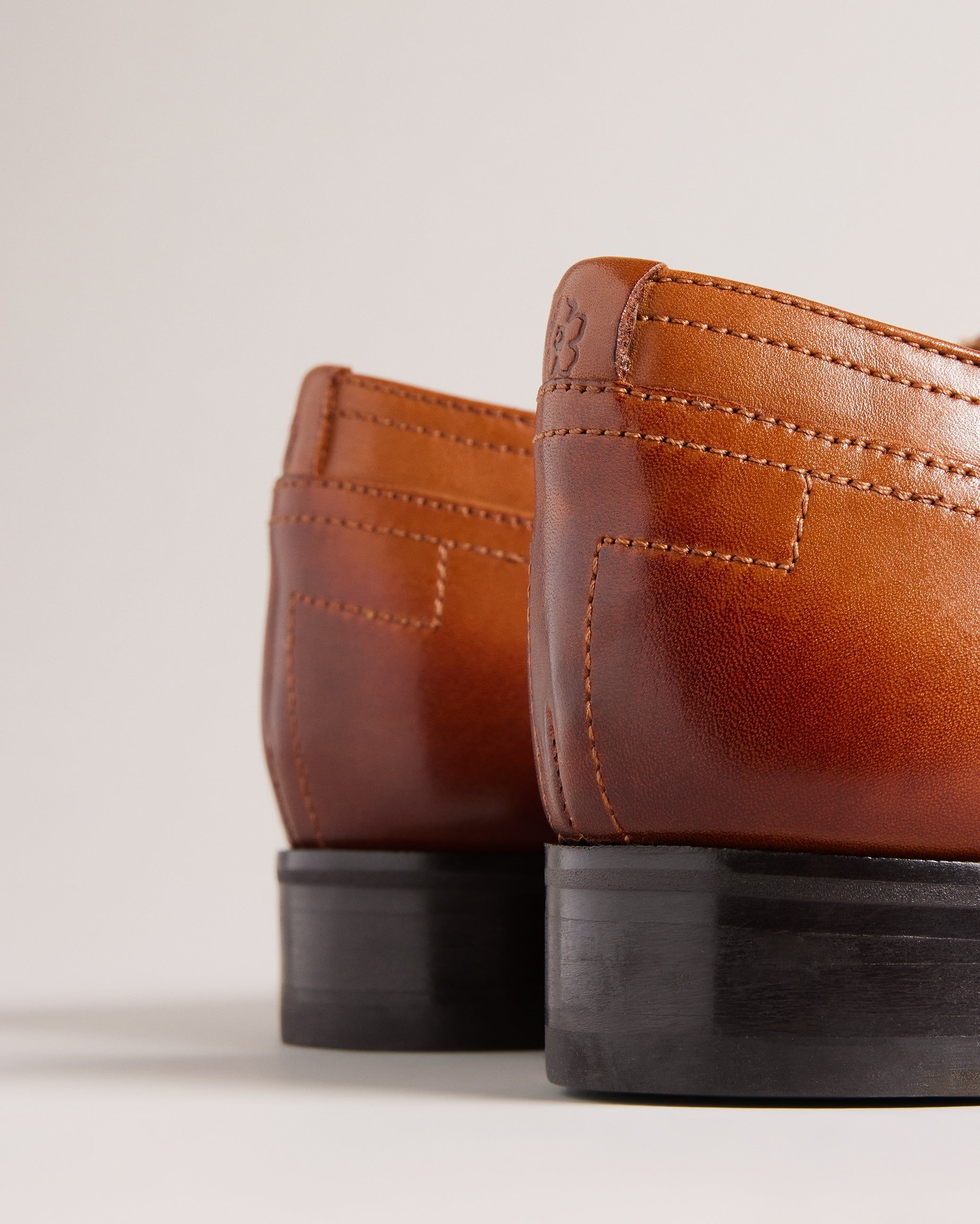 Carlen Formal Leather Oxford Shoes Tan