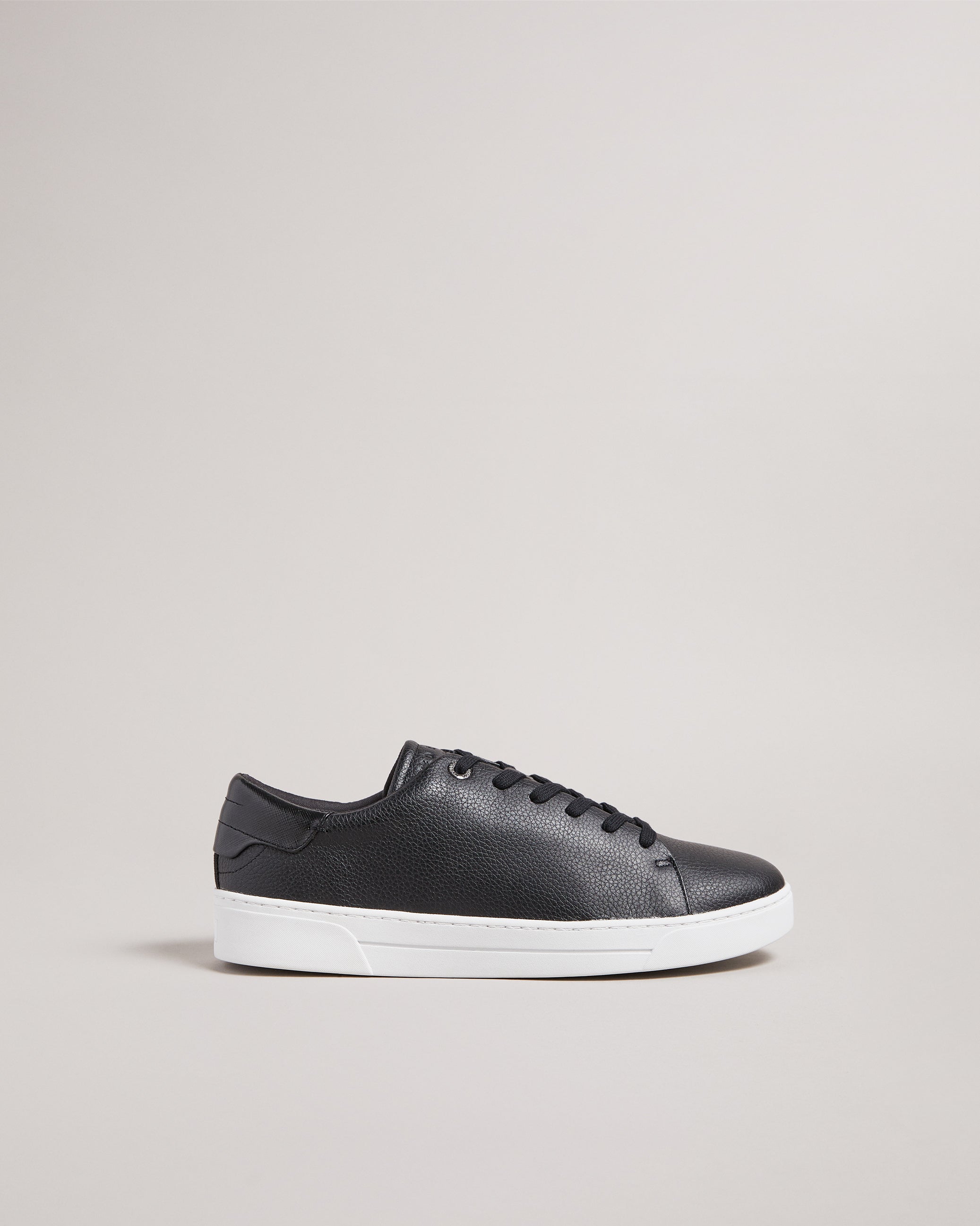 Kimmii Tumbled Leather Trainer Shoes Black