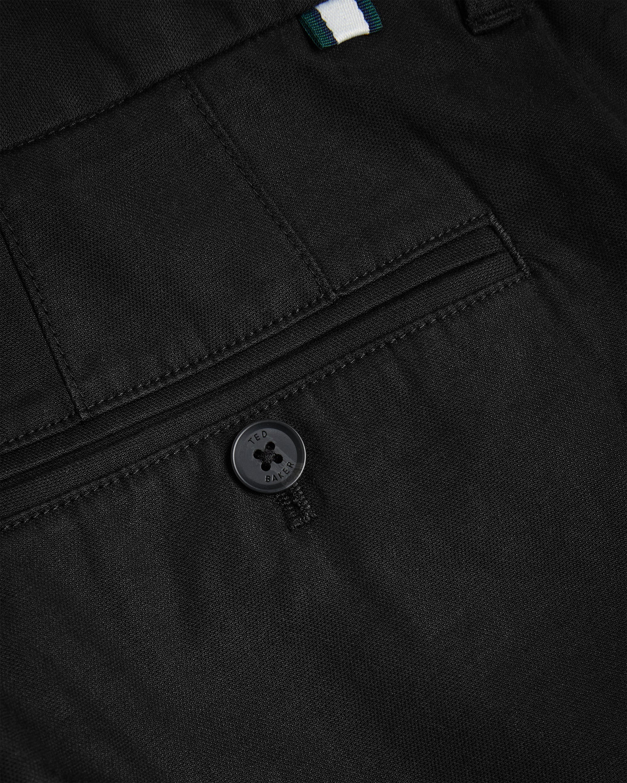 Haydae Slim Fit Textured Chino Trouser Black