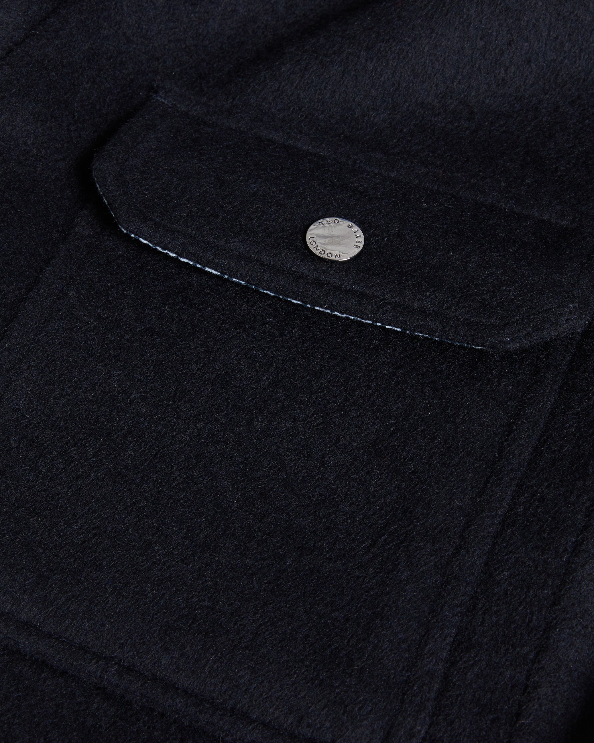 Aderbry Wool Blend Over Shirt Navy