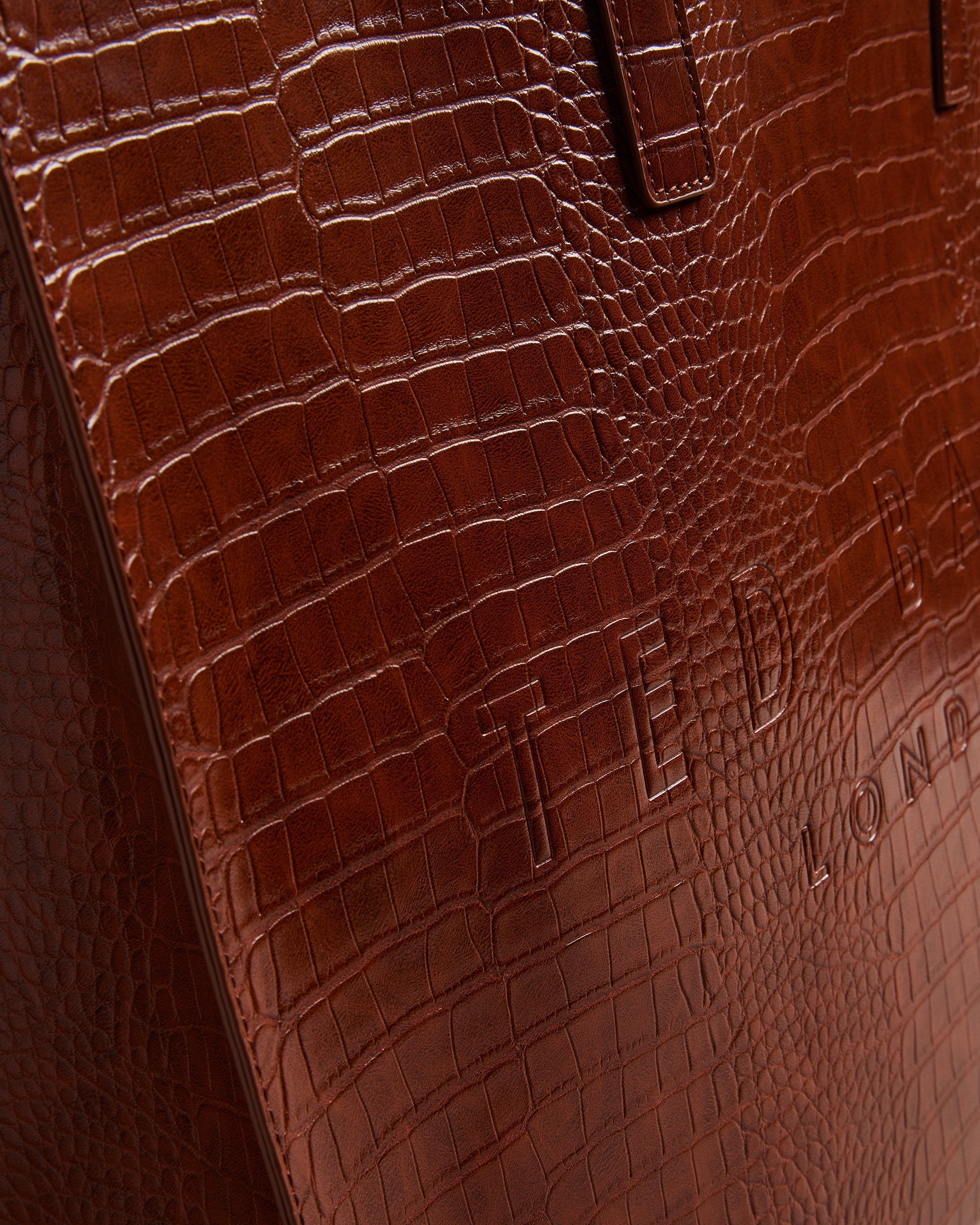 Allicon Imitation Croc Ew Icon Bag Dk-Tan