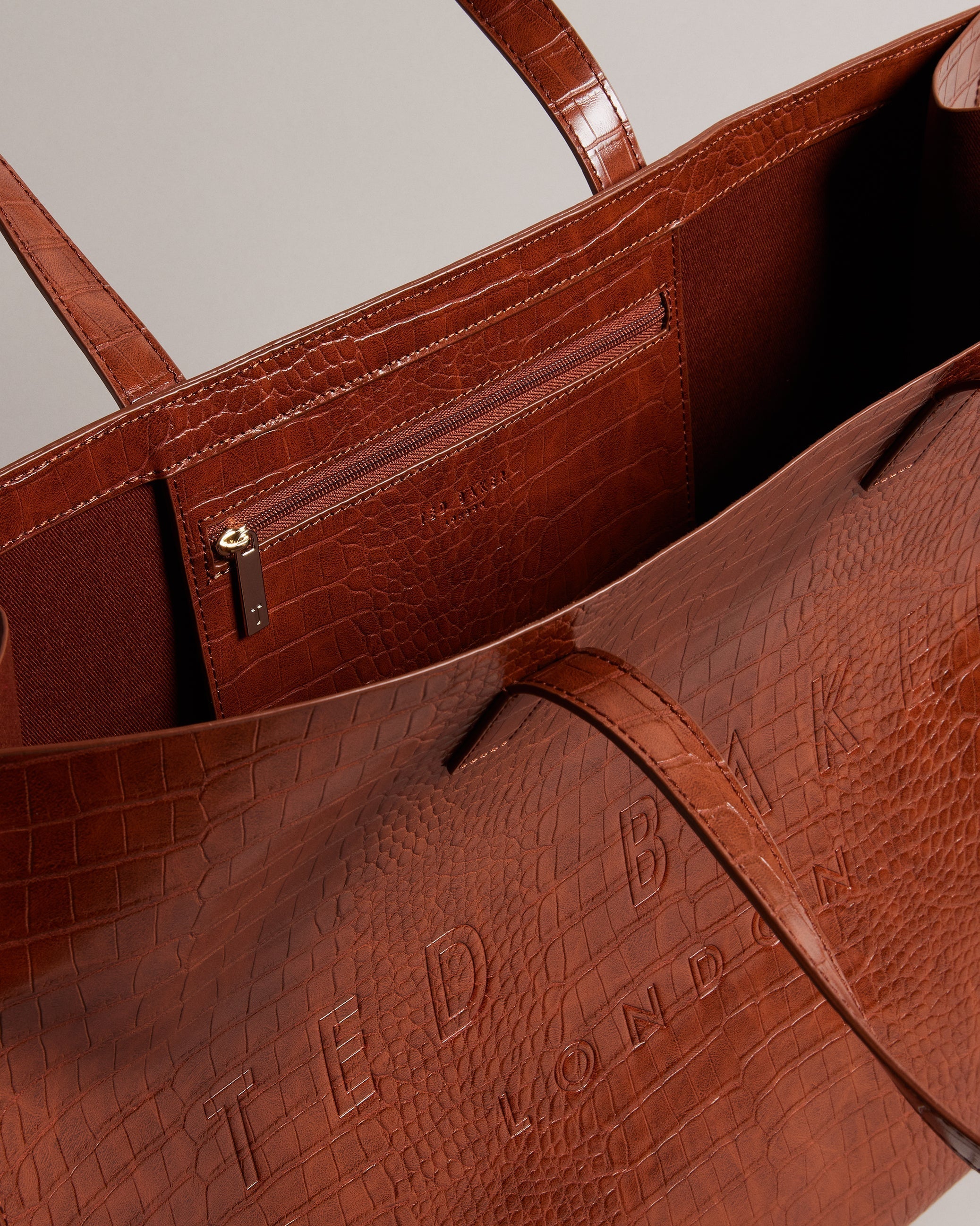 Allicon Imitation Croc Ew Icon Bag Dk-Tan
