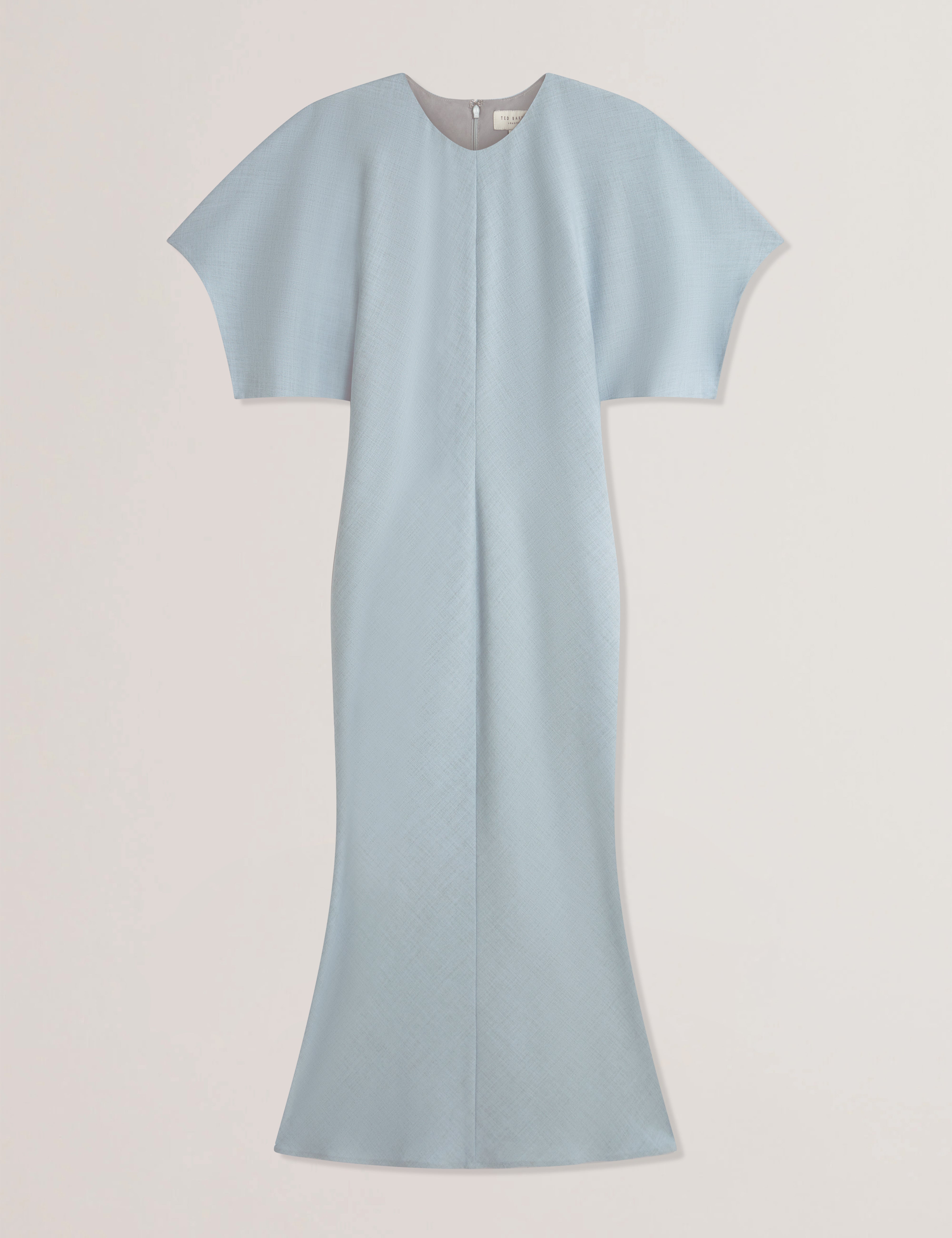 كارنيد فستان طويل بأكمام قصيرة لون أزرق فاتح