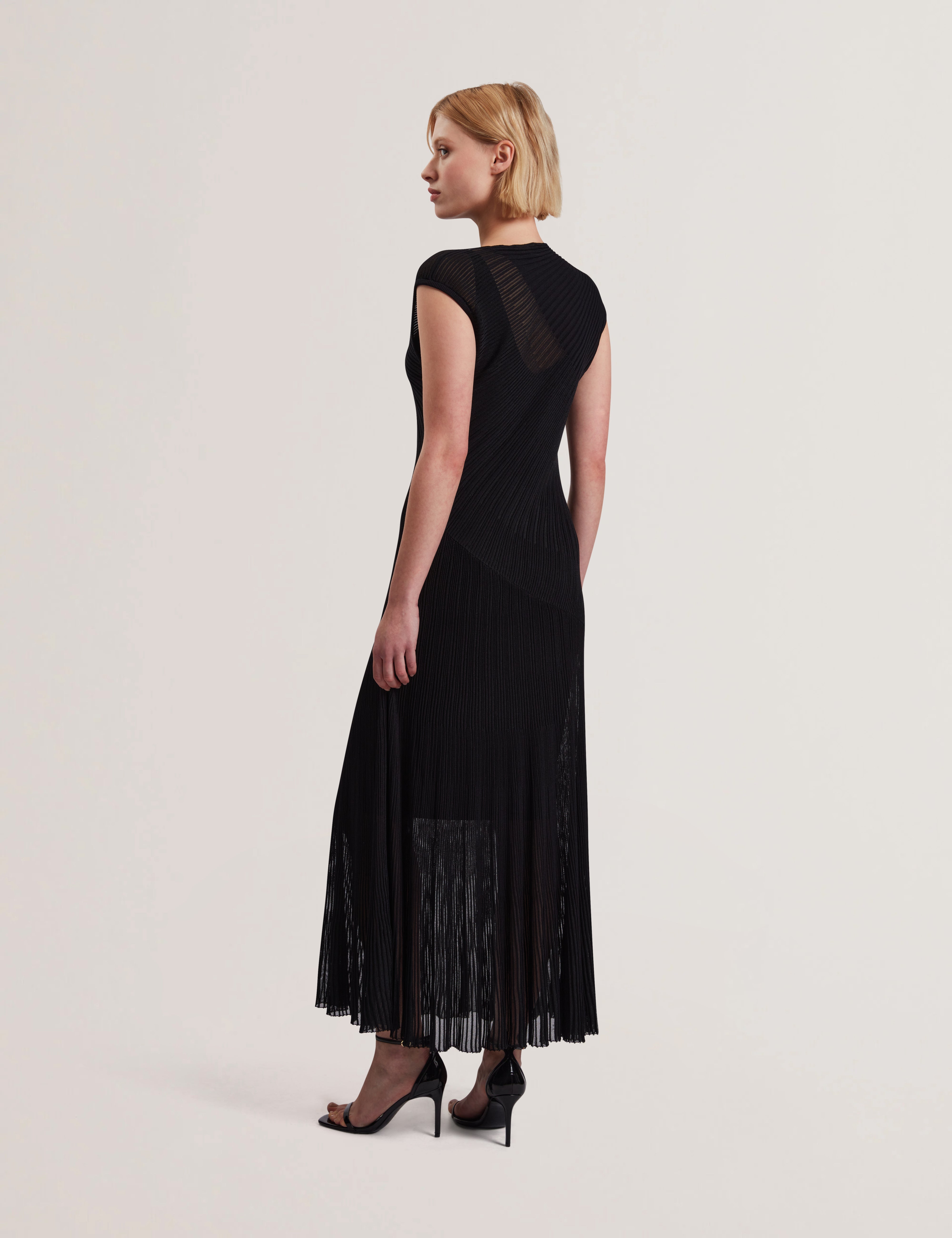 ★Ted Baker CELYINA シアーディテイルニット 上質マキシ★ Sheer Detail Textured Knit Midaxi Dress - CELYINA | Ted Baker