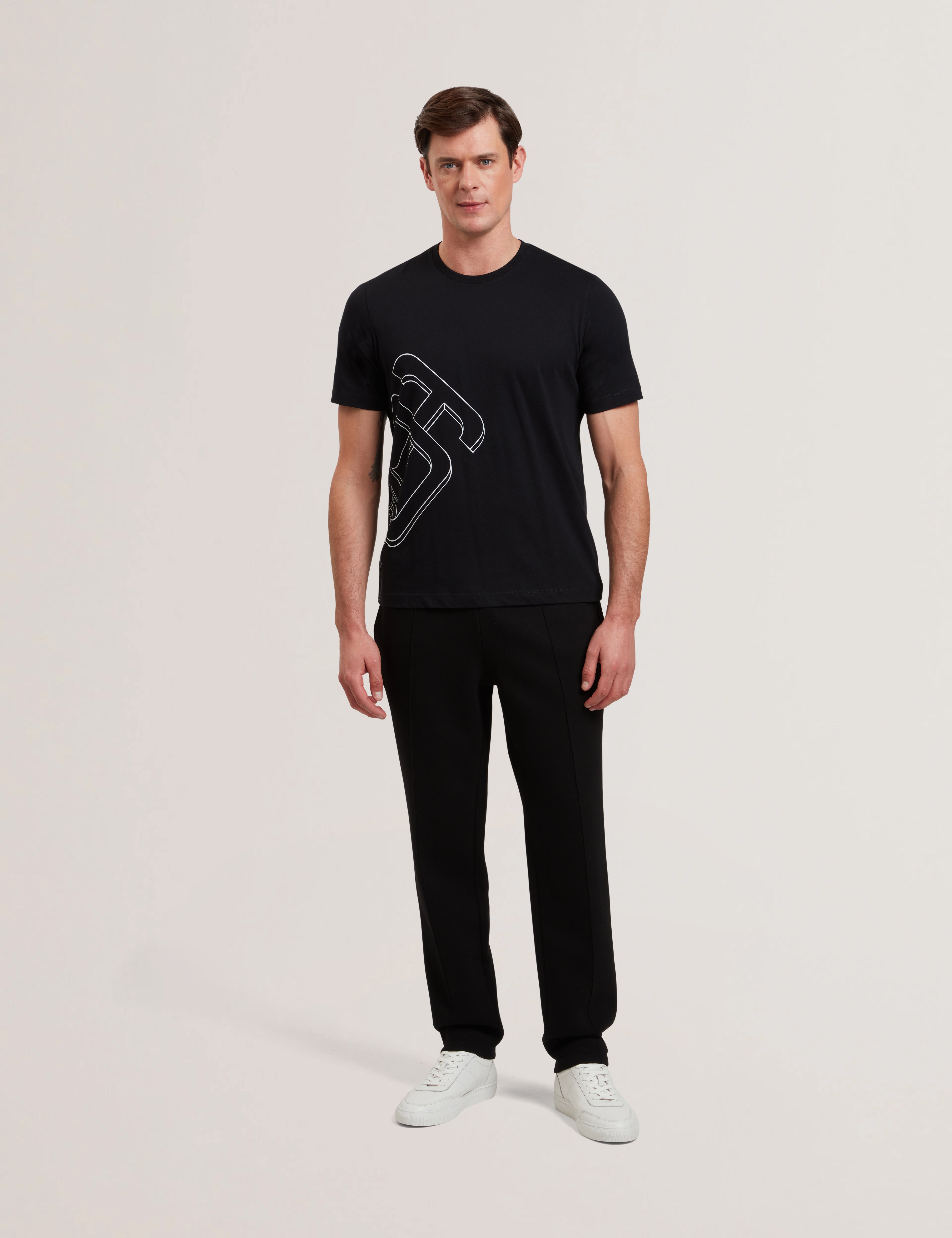 Craigey Short Sleeve Branded Graphic T-Shirt Black