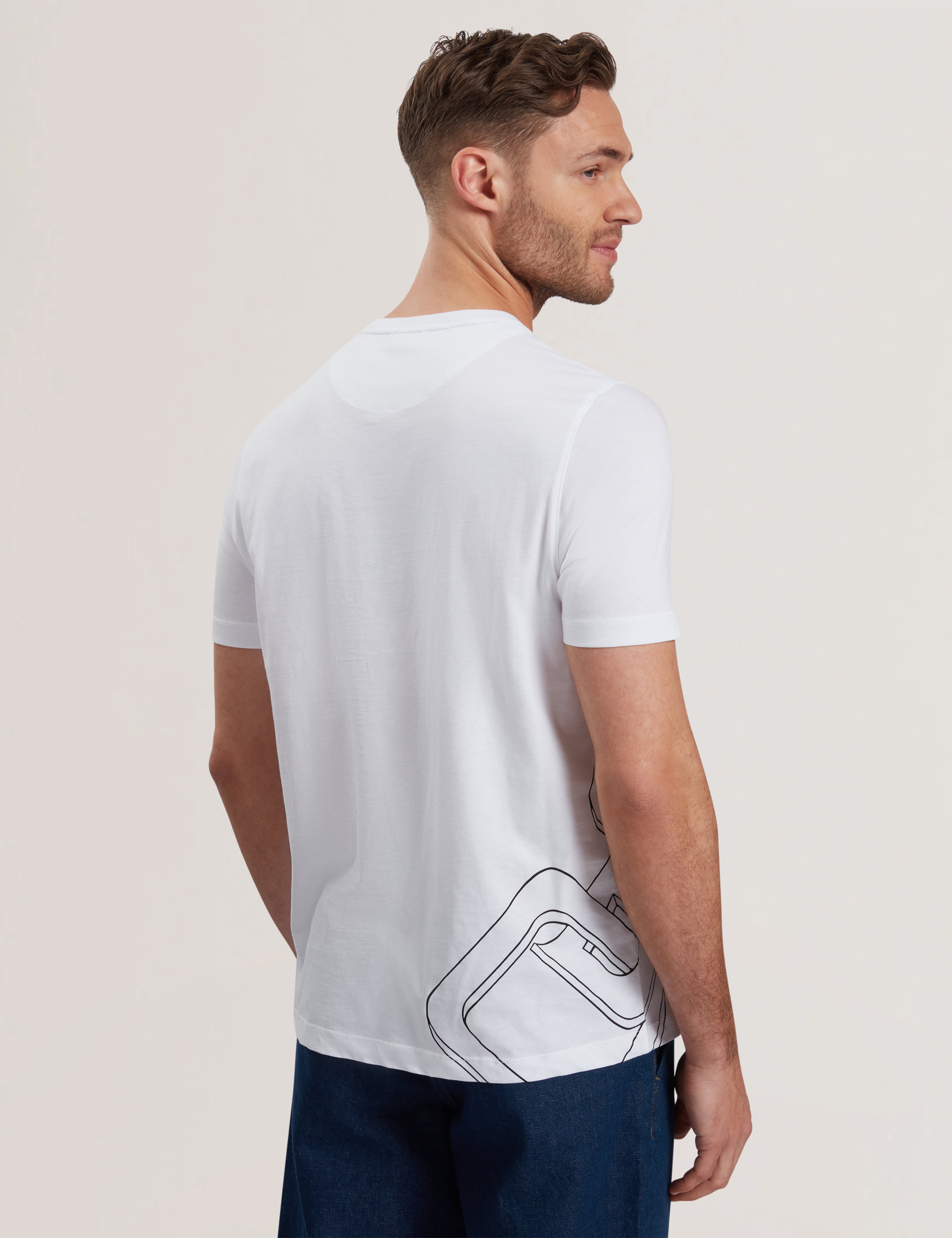 Craigey Short Sleeve Branded Graphic T-Shirt White